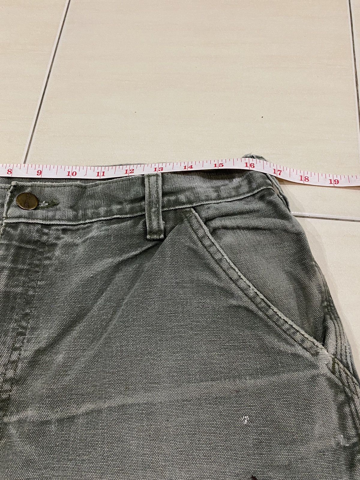 Carhartt × Vintage Vintage Carhartt Dungaree carpenter canvas cargo pants Size US 33 - 20 Thumbnail