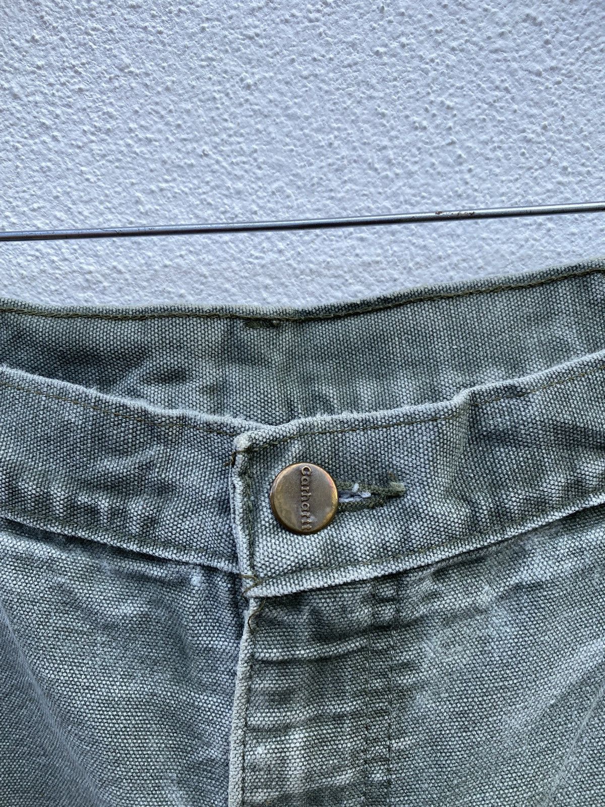 Carhartt × Vintage Vintage Carhartt Dungaree carpenter canvas cargo pants Size US 33 - 4 Thumbnail