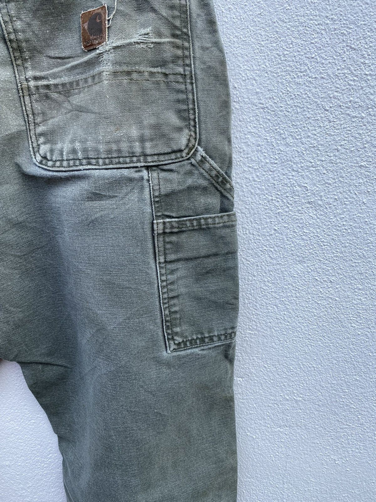 Carhartt × Vintage Vintage Carhartt Dungaree carpenter canvas cargo pants Size US 33 - 14 Thumbnail