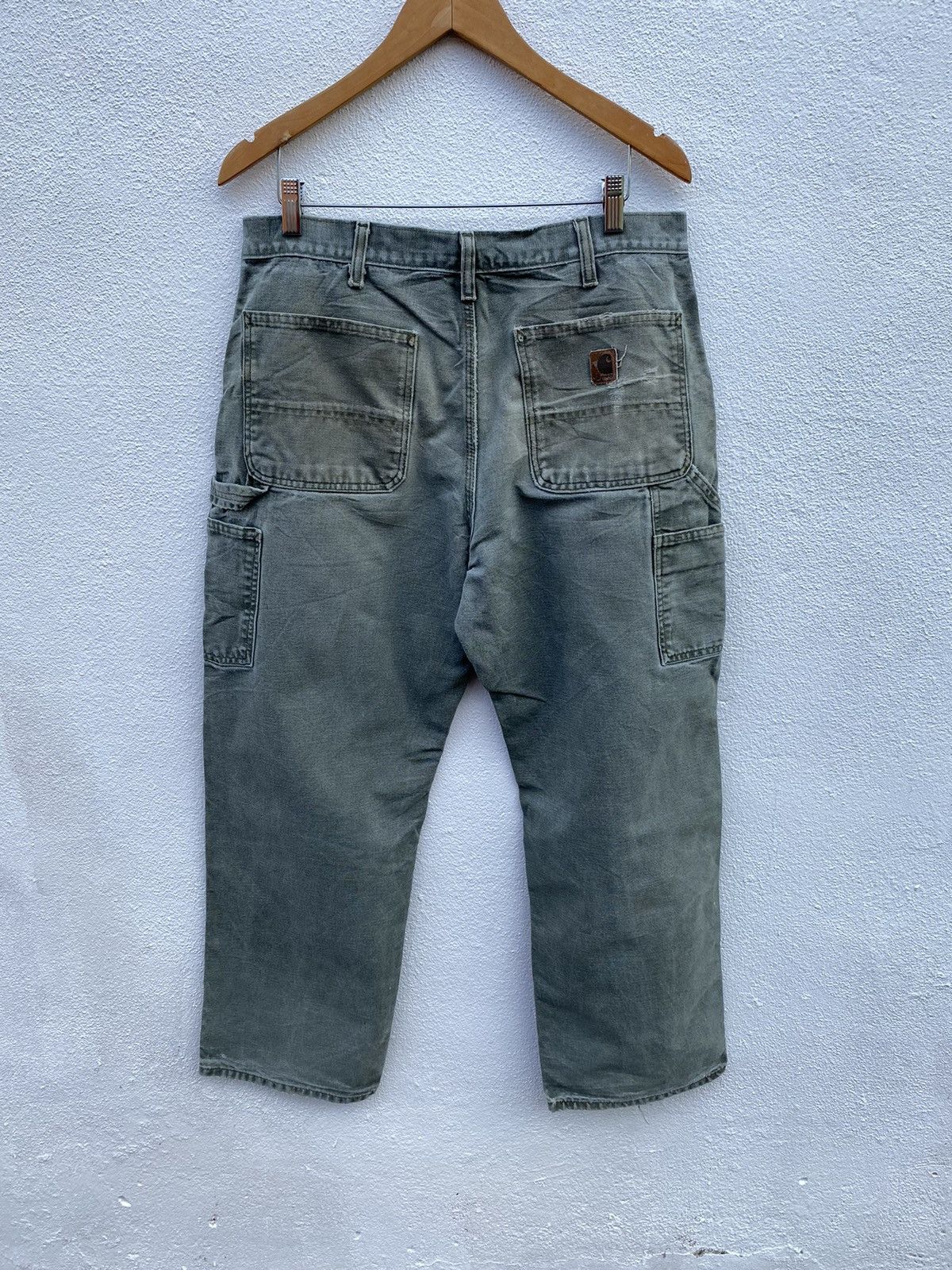 Carhartt × Vintage Vintage Carhartt Dungaree carpenter canvas cargo pants Size US 33 - 1 Thumbnail