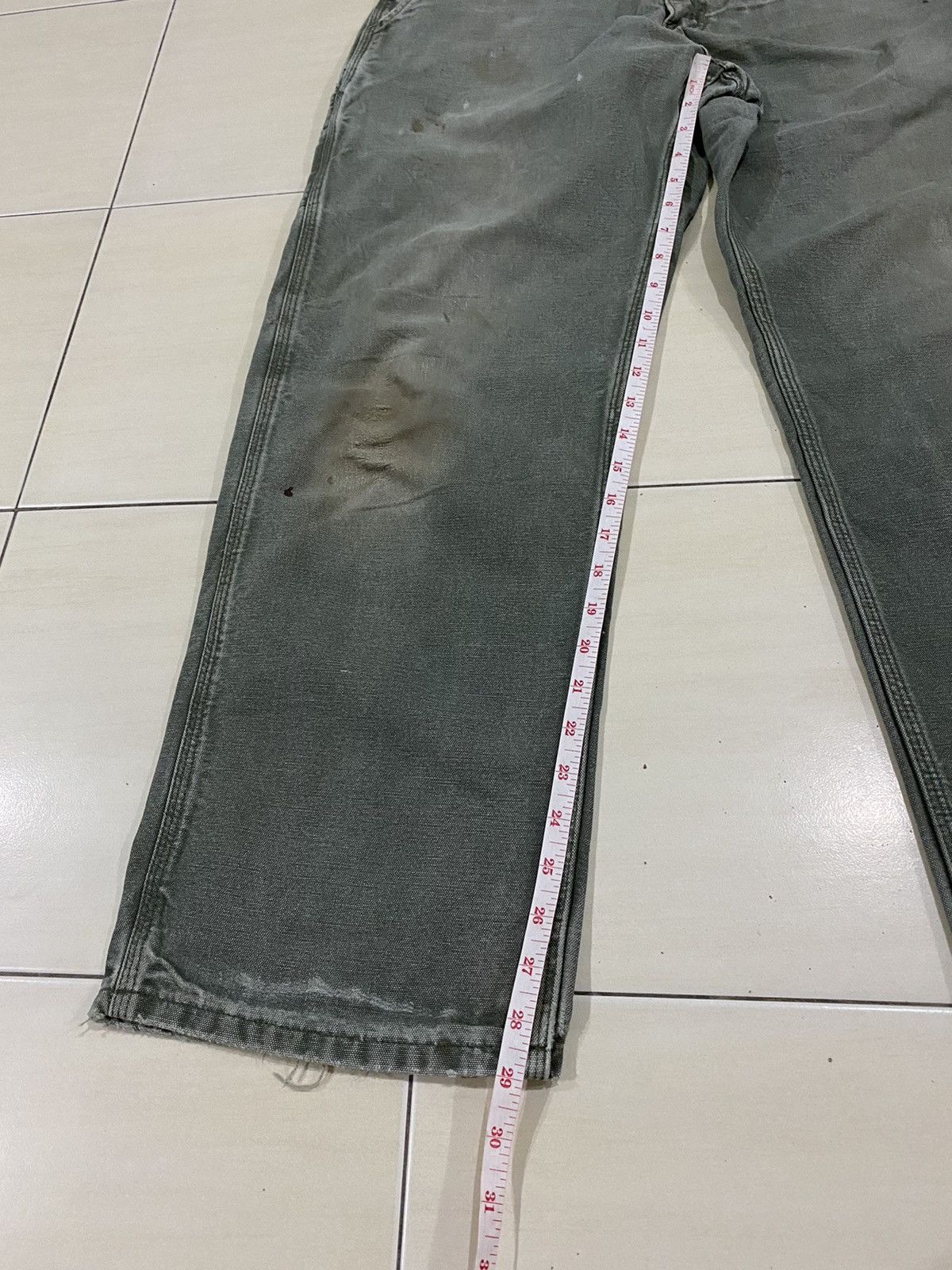 Carhartt × Vintage Vintage Carhartt Dungaree carpenter canvas cargo pants Size US 33 - 22 Thumbnail