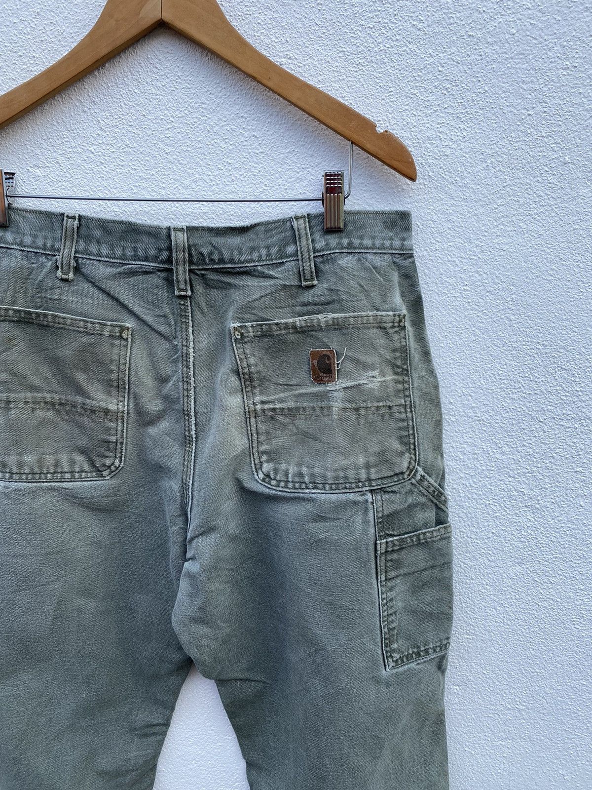 Carhartt × Vintage Vintage Carhartt Dungaree carpenter canvas cargo pants Size US 33 - 10 Thumbnail