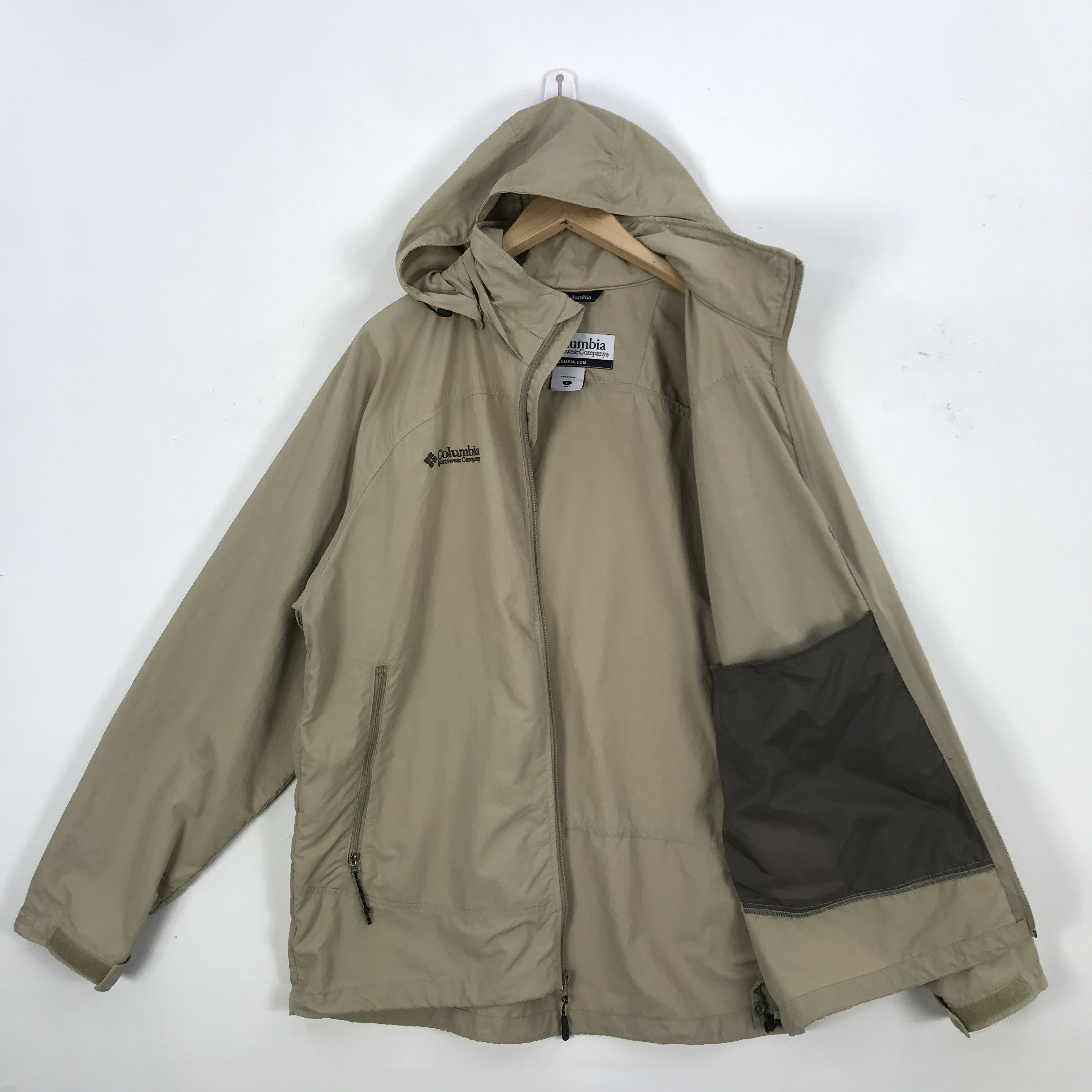 Columbia × Vintage Vintage Columbia Hoodie Rain Coat Jacket Windbreaker Size US XL / EU 56 / 4 - 4 Thumbnail