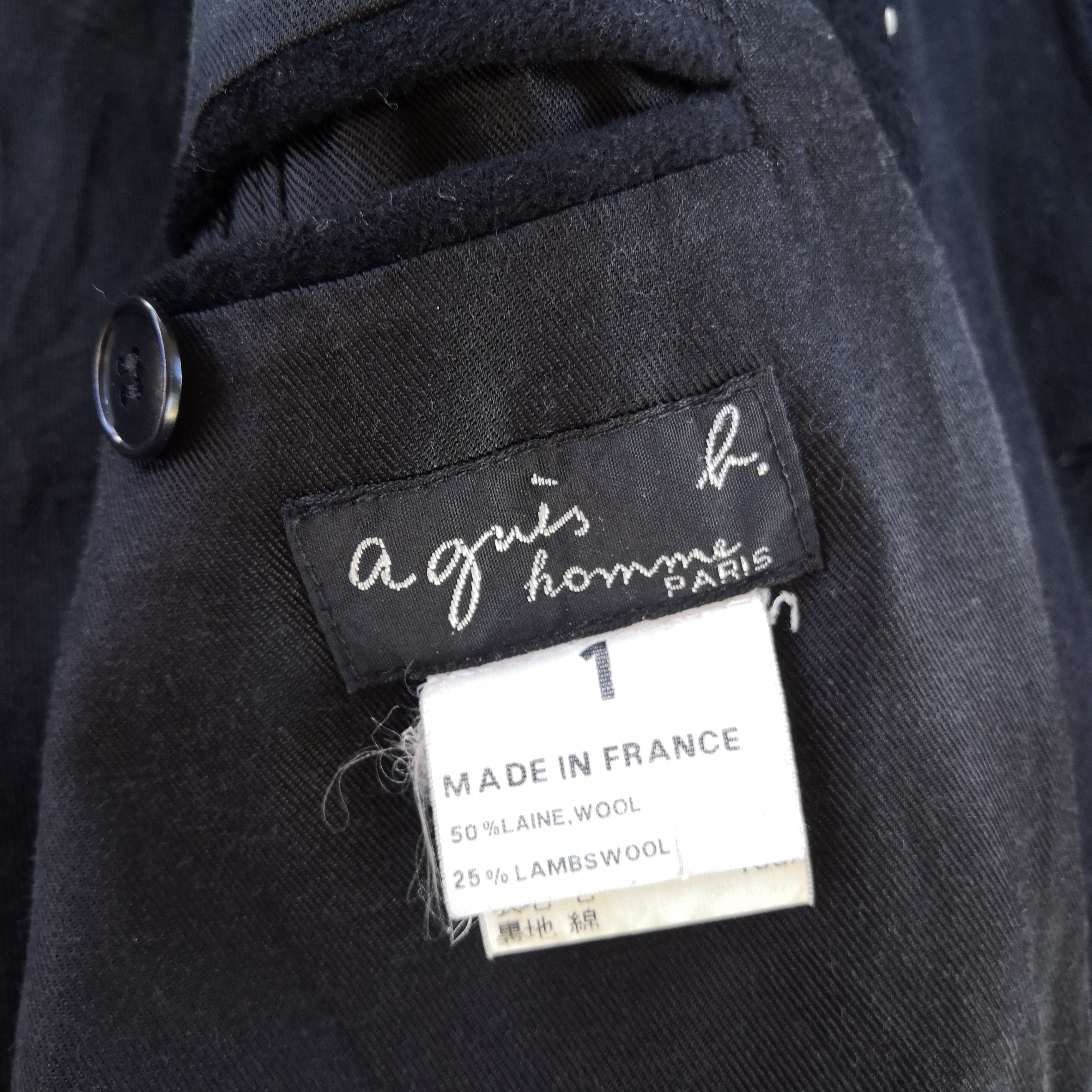 Vintage × agnes b. Vintage 90s Agnes B Jacket Wool Jacket Designer Jackets Size XS / US 0-2 / IT 36-38 - 7 Thumbnail