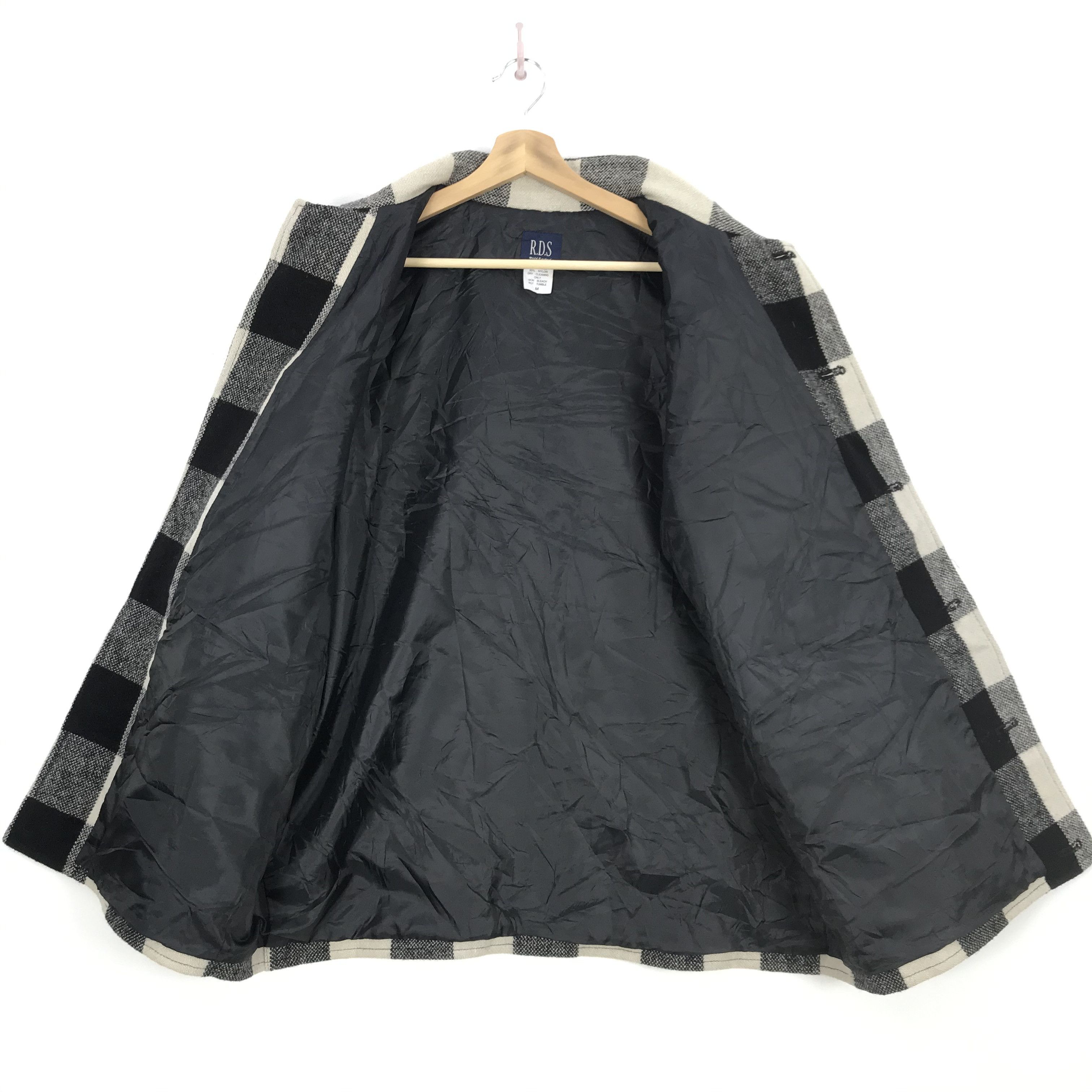 Japanese Brand × Vintage Vintage RDS Wool Jacket Flannel Checkered Jacket Size US XL / EU 56 / 4 - 5 Thumbnail