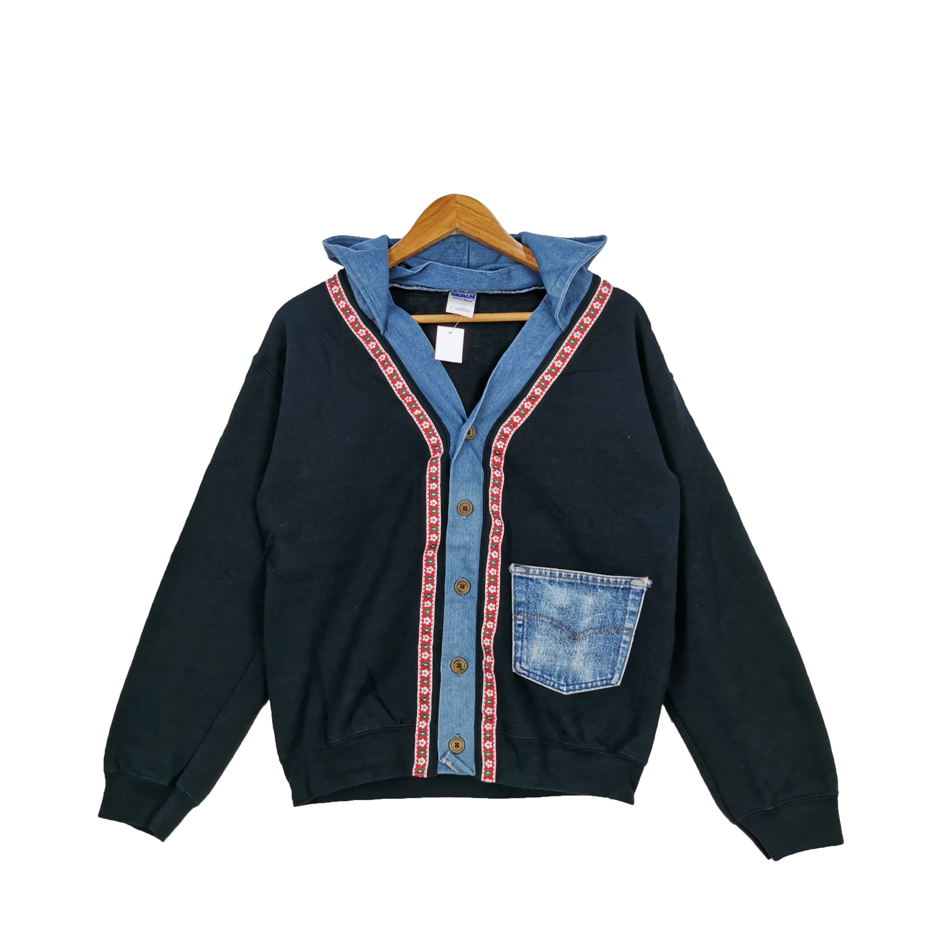Japanese Brand × Native Vintage Bohemian Hippie Hoodie Sweater Sweatshirt BS18975. Size US M / EU 48-50 / 2 - 2 Thumbnail