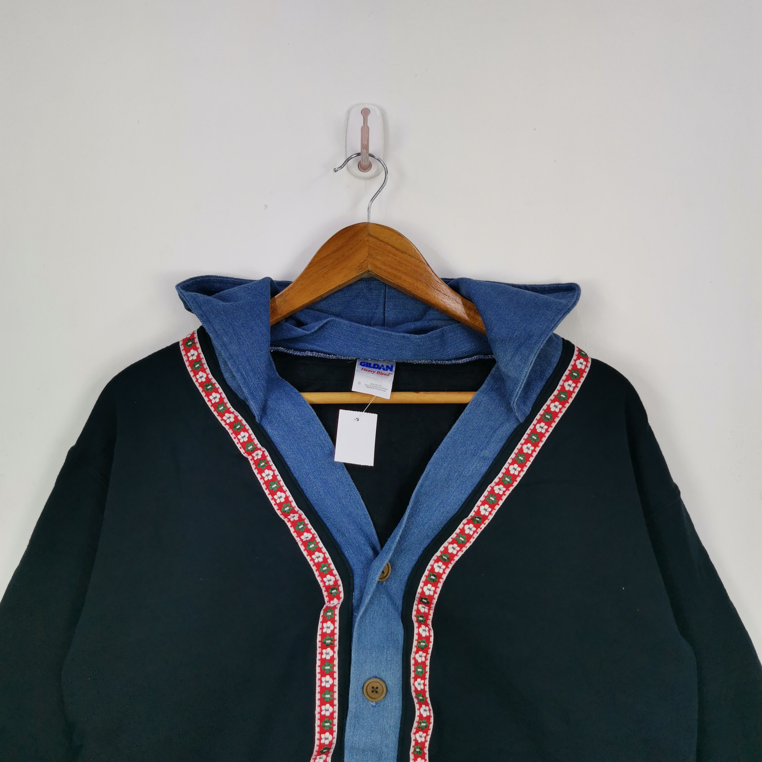 Japanese Brand × Native Vintage Bohemian Hippie Hoodie Sweater Sweatshirt BS18975. Size US M / EU 48-50 / 2 - 3 Thumbnail