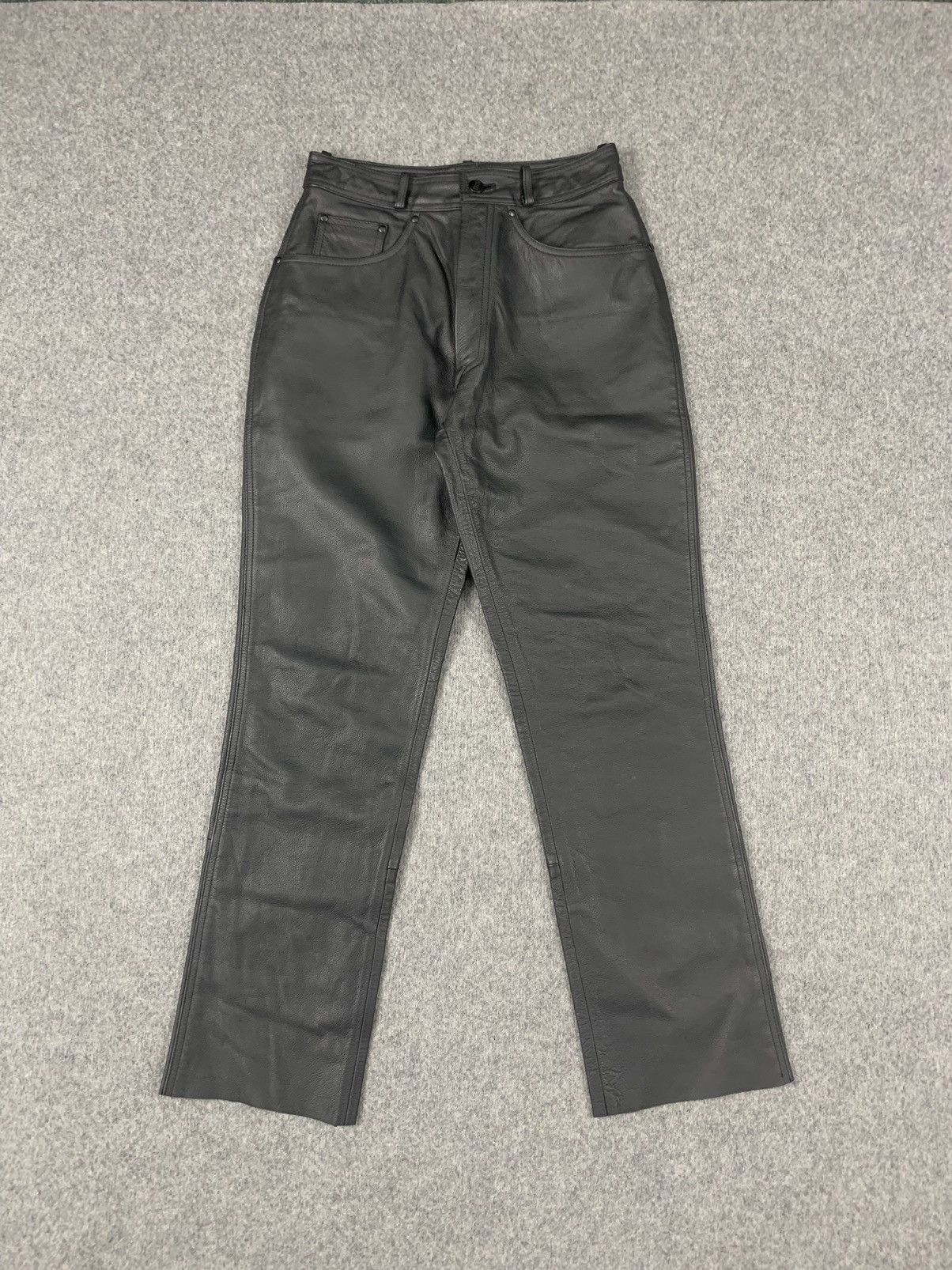 Leather IXS motorcycle fashion Genuine leather pants Size US 30 / EU 46 - 2 Thumbnail