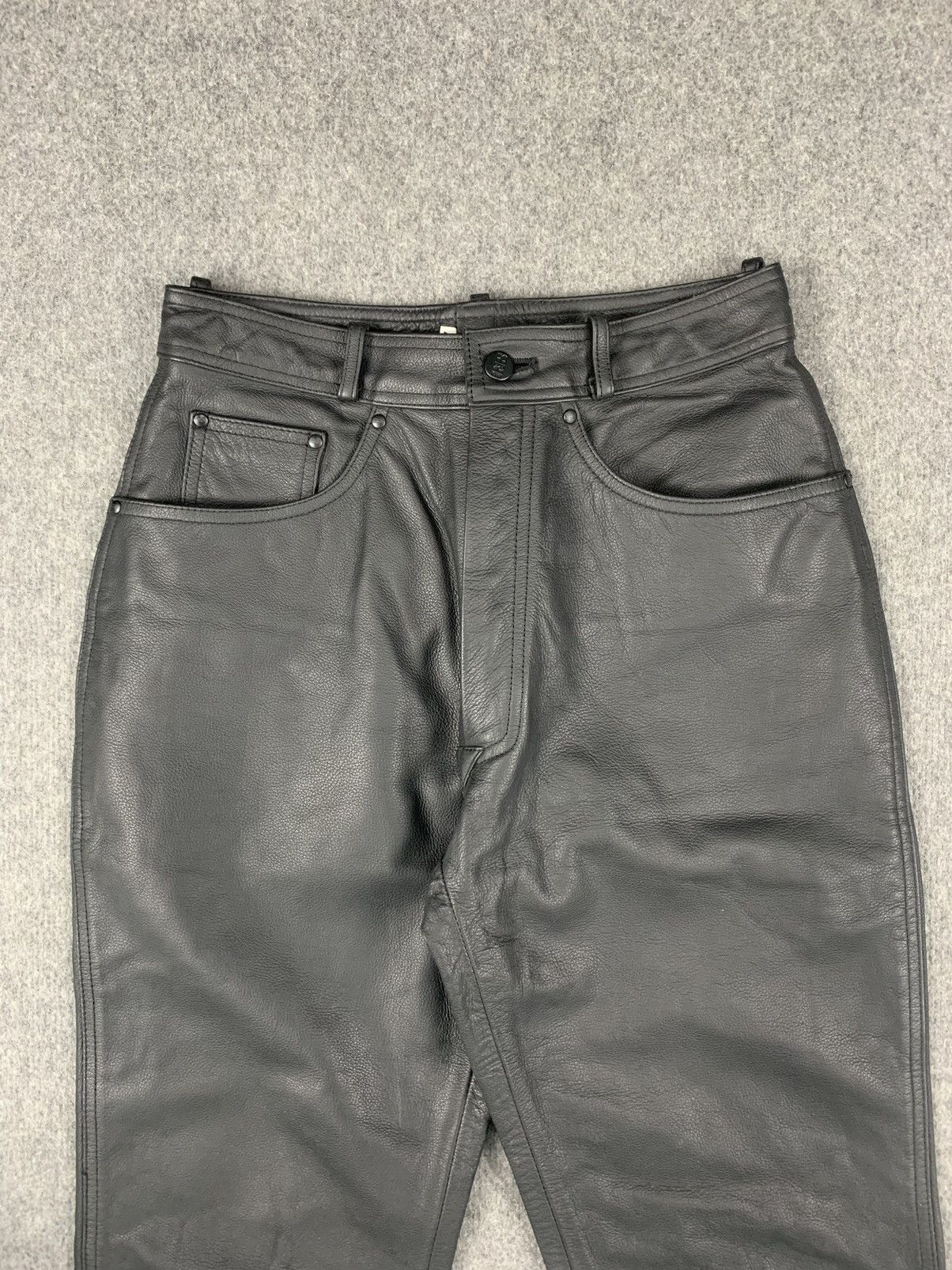 Leather IXS motorcycle fashion Genuine leather pants Size US 30 / EU 46 - 4 Thumbnail