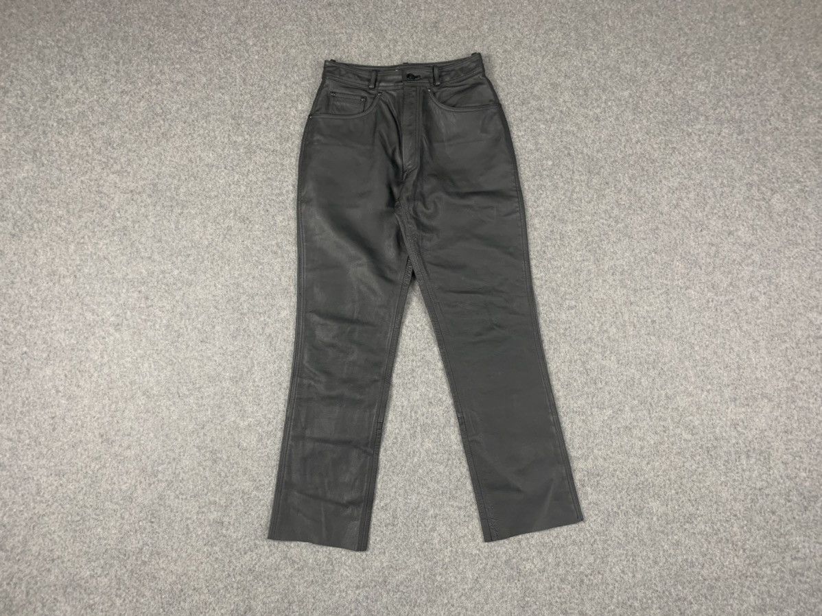 Leather IXS motorcycle fashion Genuine leather pants Size US 30 / EU 46 - 1 Thumbnail