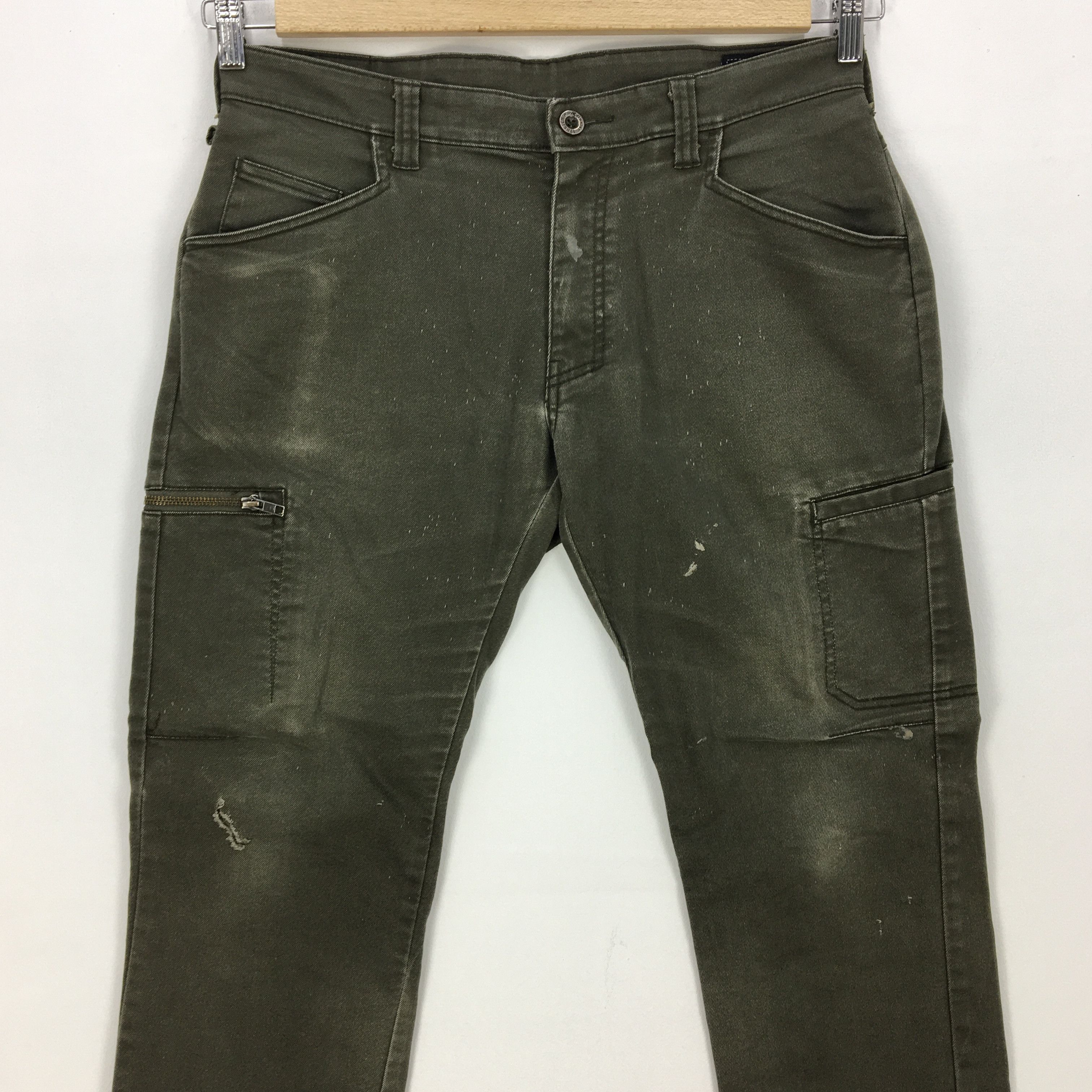 Japanese Brand × Vintage 90s Japanese Cargo Pants Multi Pocket Harajuku Trousers Size US 32 / EU 48 - 6 Thumbnail