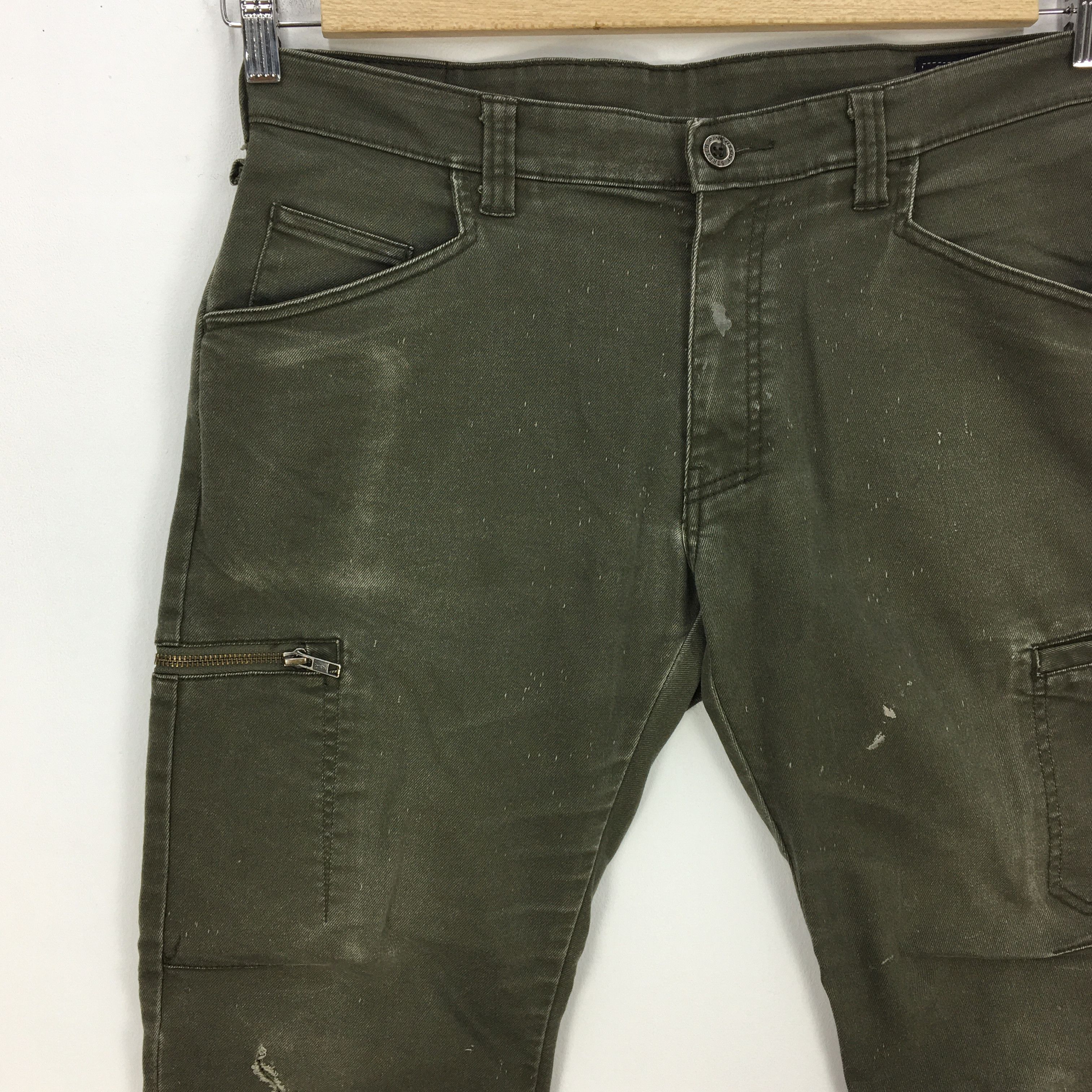 Japanese Brand × Vintage 90s Japanese Cargo Pants Multi Pocket Harajuku Trousers Size US 32 / EU 48 - 5 Thumbnail