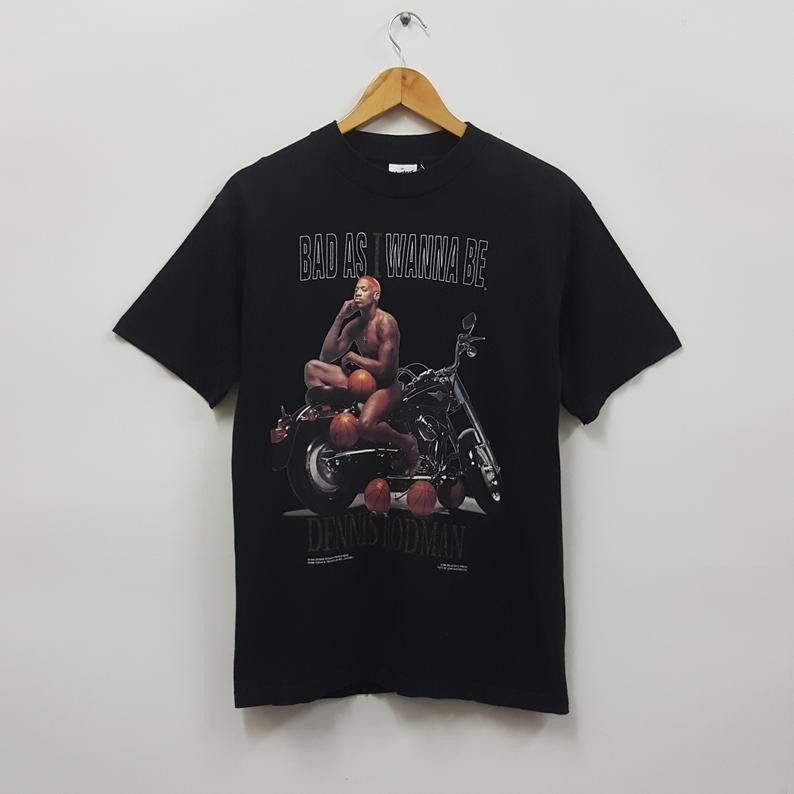 Vintage × Warner Bros Vintage 90's Looney Tunes Tazmanian X Rodman Parody t-shirt Size US M / EU 48-50 / 2 - 2 Thumbnail