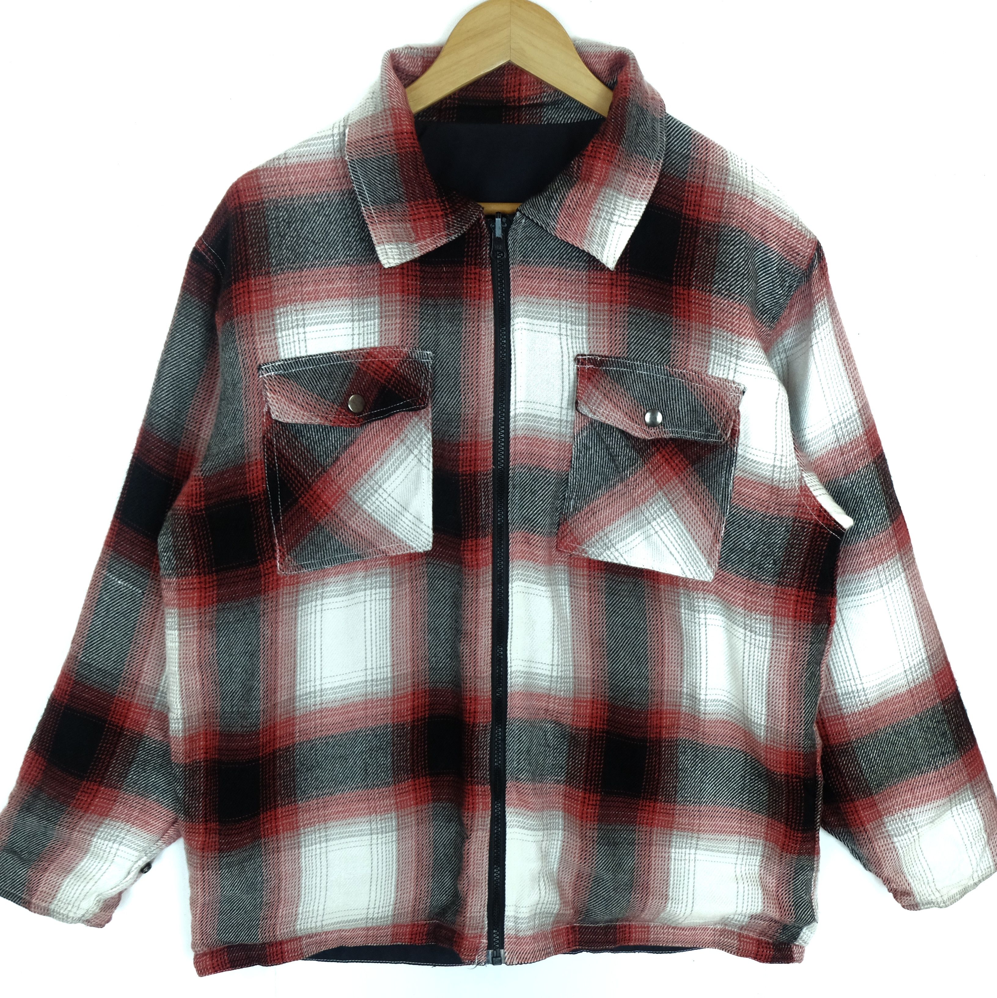 American Apparel 105 DENVER COLORADO Reversible Flannel Jacket Size US M / EU 48-50 / 2 - 2 Thumbnail