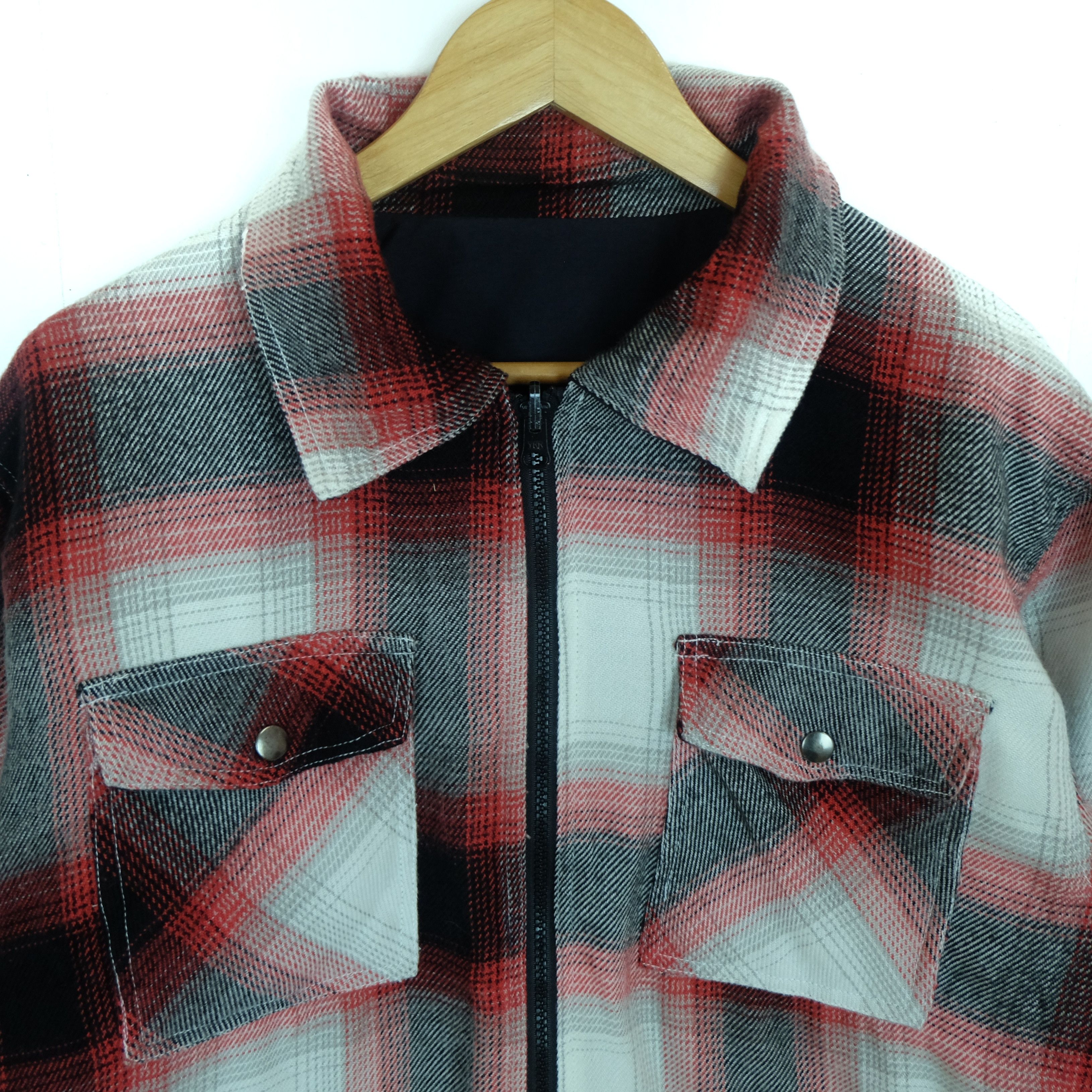 American Apparel 105 DENVER COLORADO Reversible Flannel Jacket Size US M / EU 48-50 / 2 - 4 Thumbnail