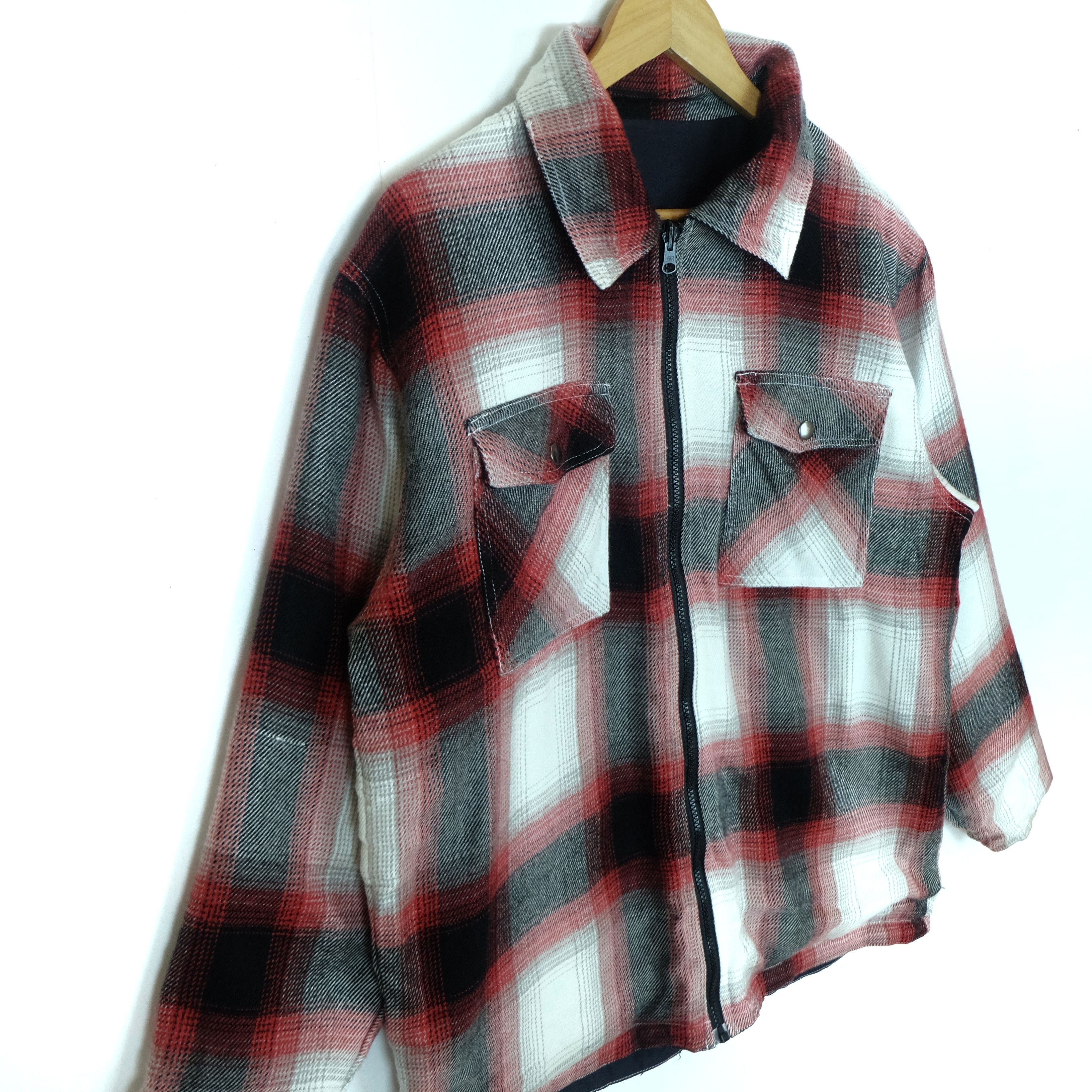 American Apparel 105 DENVER COLORADO Reversible Flannel Jacket Size US M / EU 48-50 / 2 - 3 Thumbnail