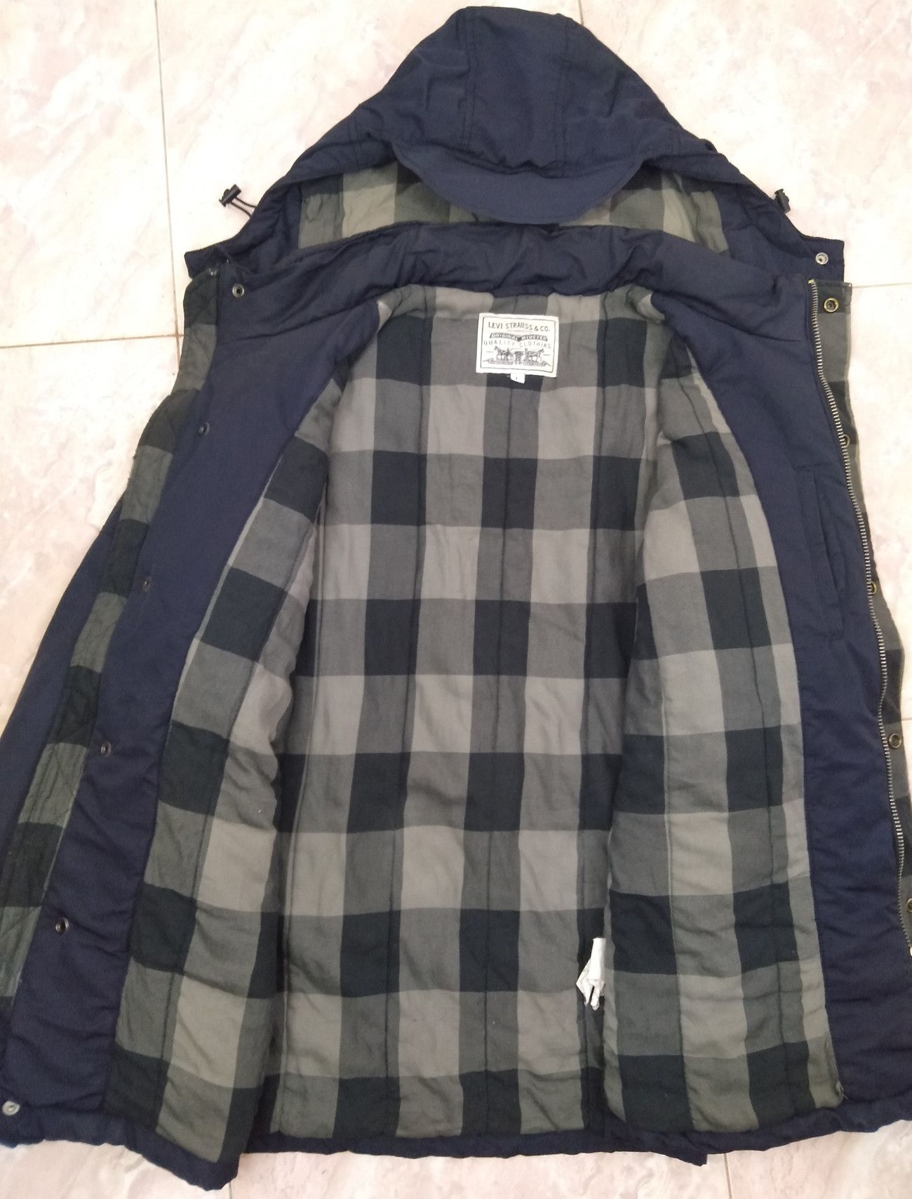 Japanese Brand × Levi's LEVI'S Multi Pockets Winter Thick Jacket Hoodie Size US L / EU 52-54 / 3 - 16 Thumbnail