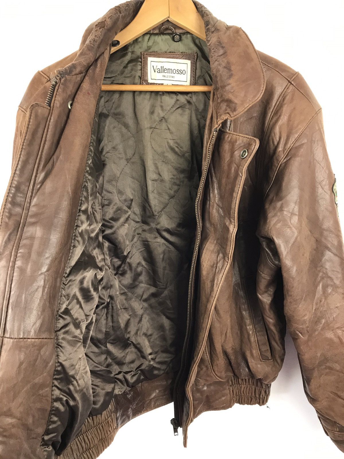 Japanese Brand × Vintage Vallemosso Leather Jacket Brown Colour Size US L / EU 52-54 / 3 - 11 Thumbnail
