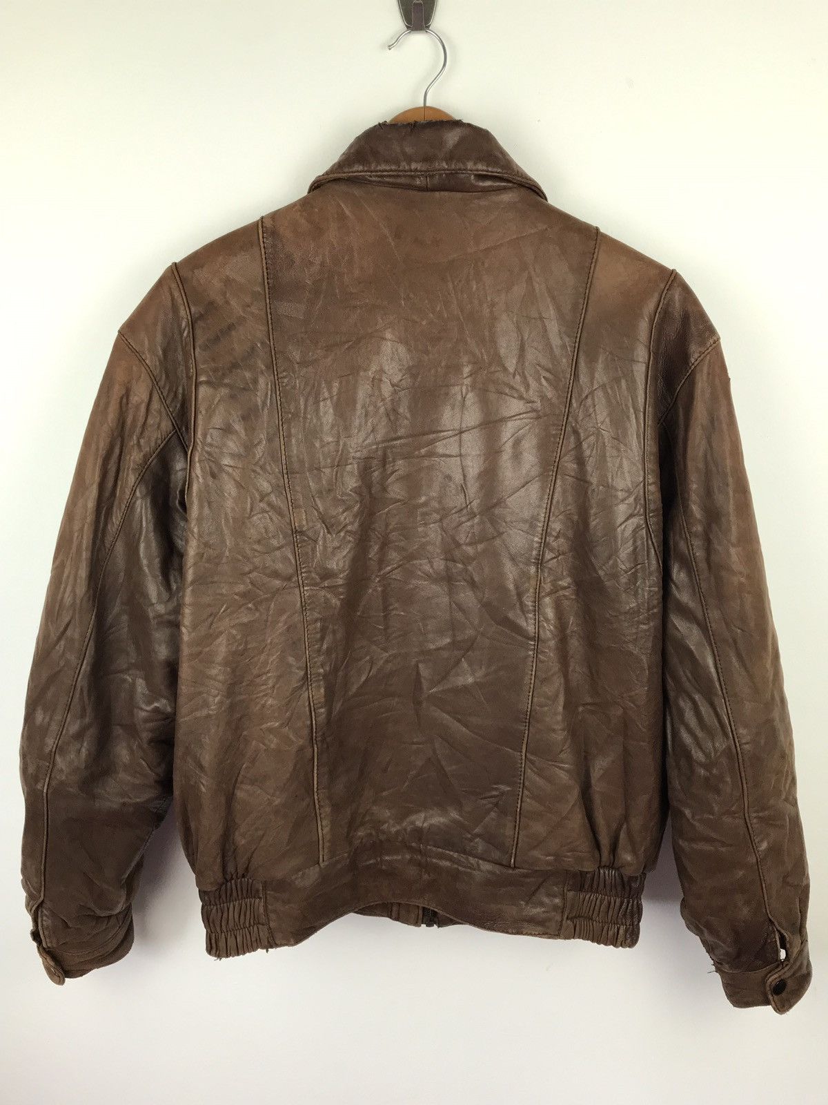 Japanese Brand × Vintage Vallemosso Leather Jacket Brown Colour Size US L / EU 52-54 / 3 - 2 Thumbnail