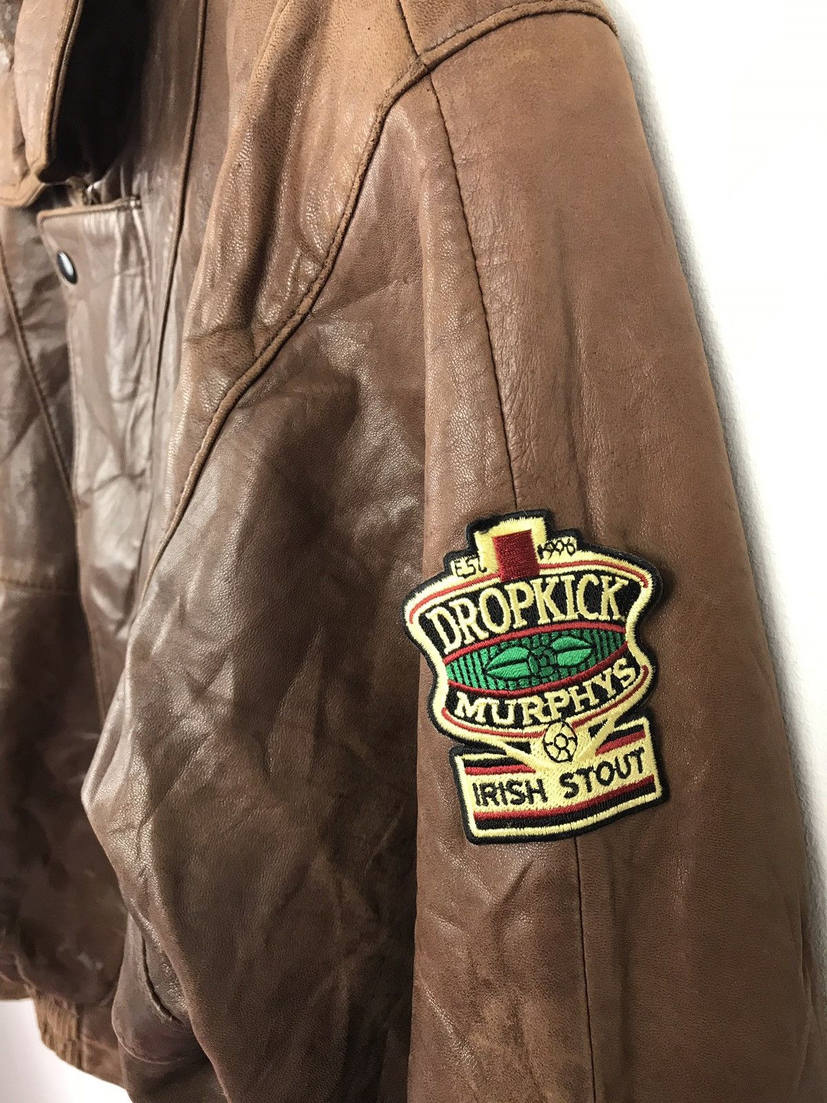 Japanese Brand × Vintage Vallemosso Leather Jacket Brown Colour Size US L / EU 52-54 / 3 - 3 Thumbnail