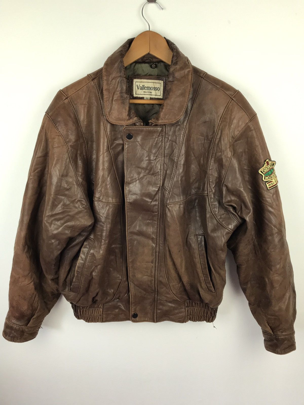 Japanese Brand × Vintage Vallemosso Leather Jacket Brown Colour Size US L / EU 52-54 / 3 - 1 Thumbnail
