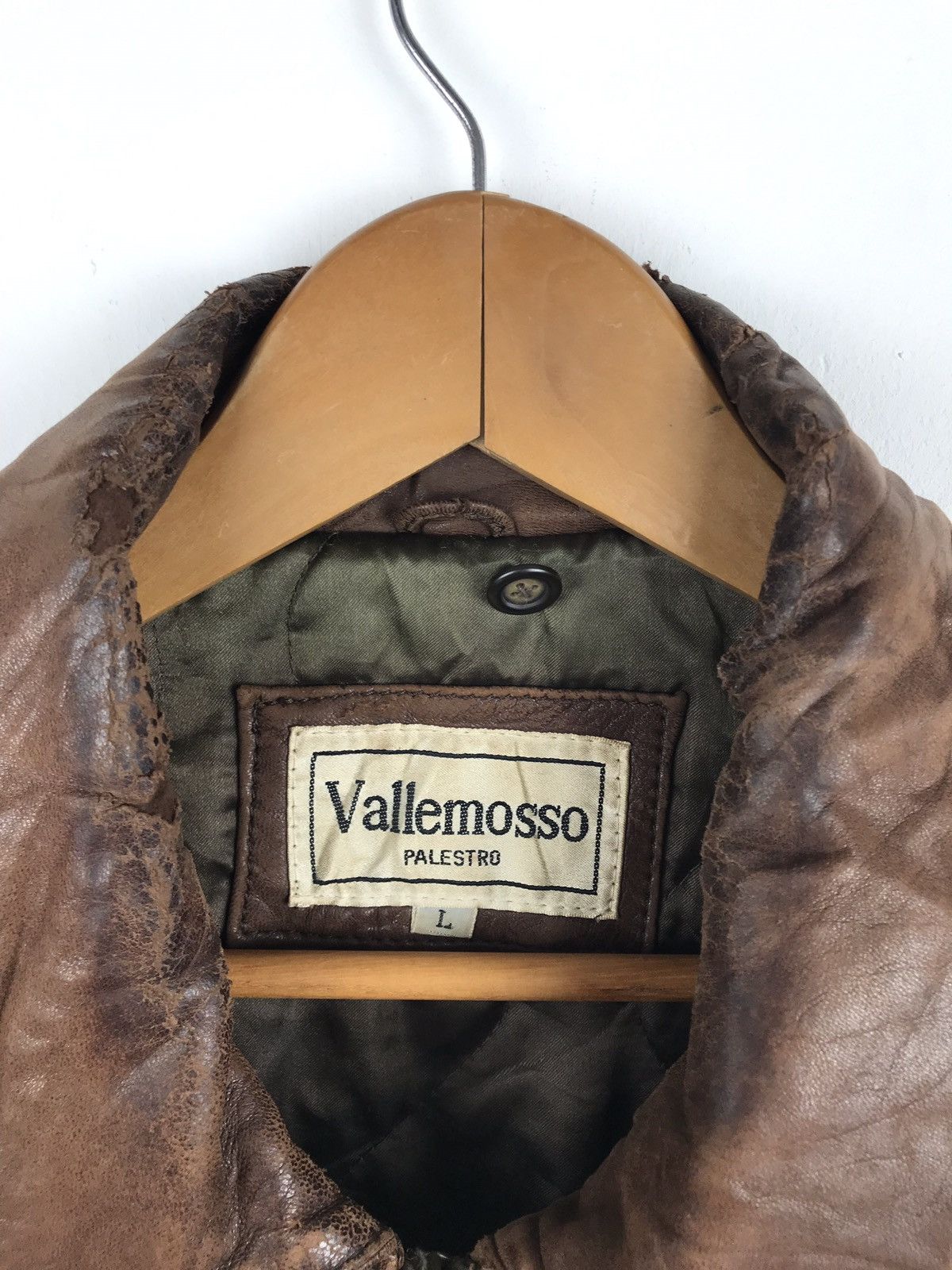 Japanese Brand × Vintage Vallemosso Leather Jacket Brown Colour Size US L / EU 52-54 / 3 - 6 Thumbnail