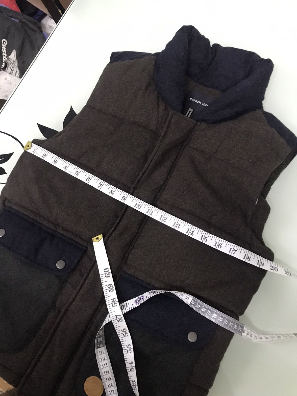 Japanese Brand Vintage Empolham Pocket Puffer Vest Jacket Size US M / EU 48-50 / 2 - 22 Thumbnail