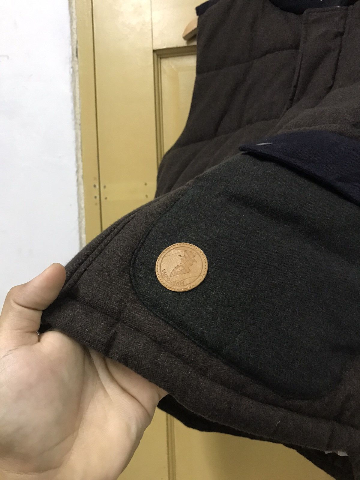 Japanese Brand Vintage Empolham Pocket Puffer Vest Jacket Size US M / EU 48-50 / 2 - 11 Thumbnail