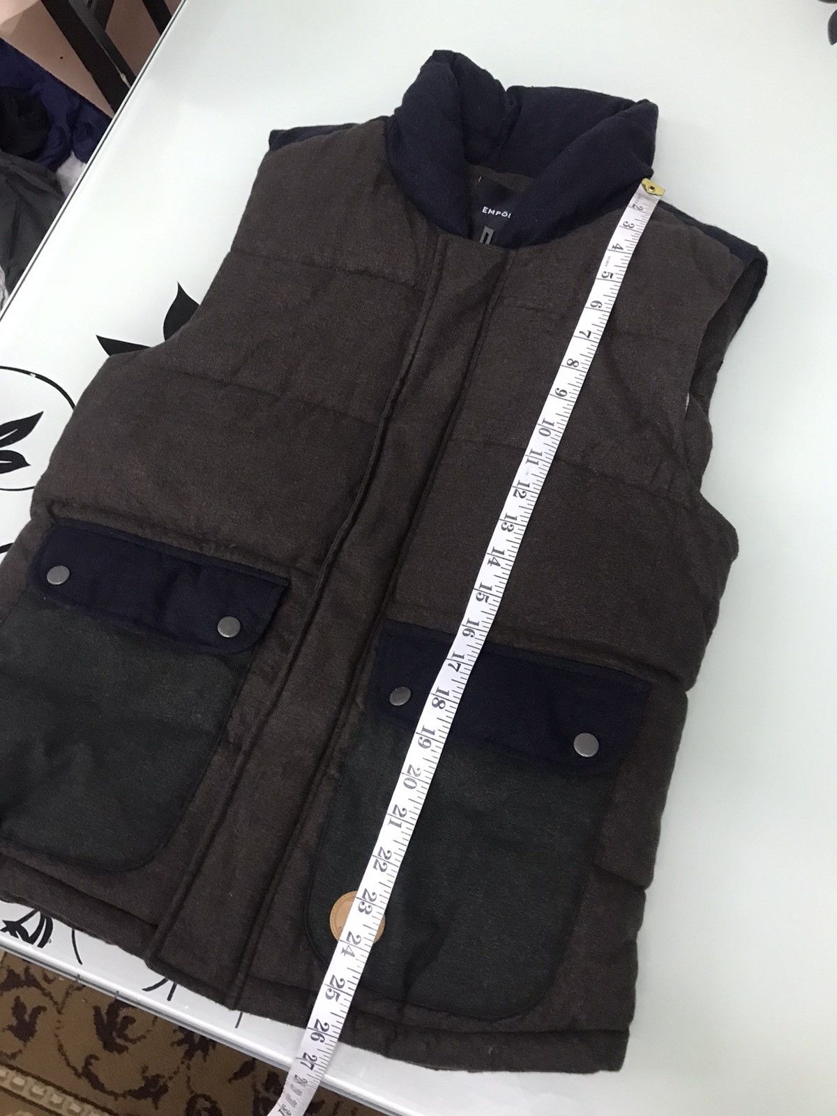 Japanese Brand Vintage Empolham Pocket Puffer Vest Jacket Size US M / EU 48-50 / 2 - 23 Thumbnail