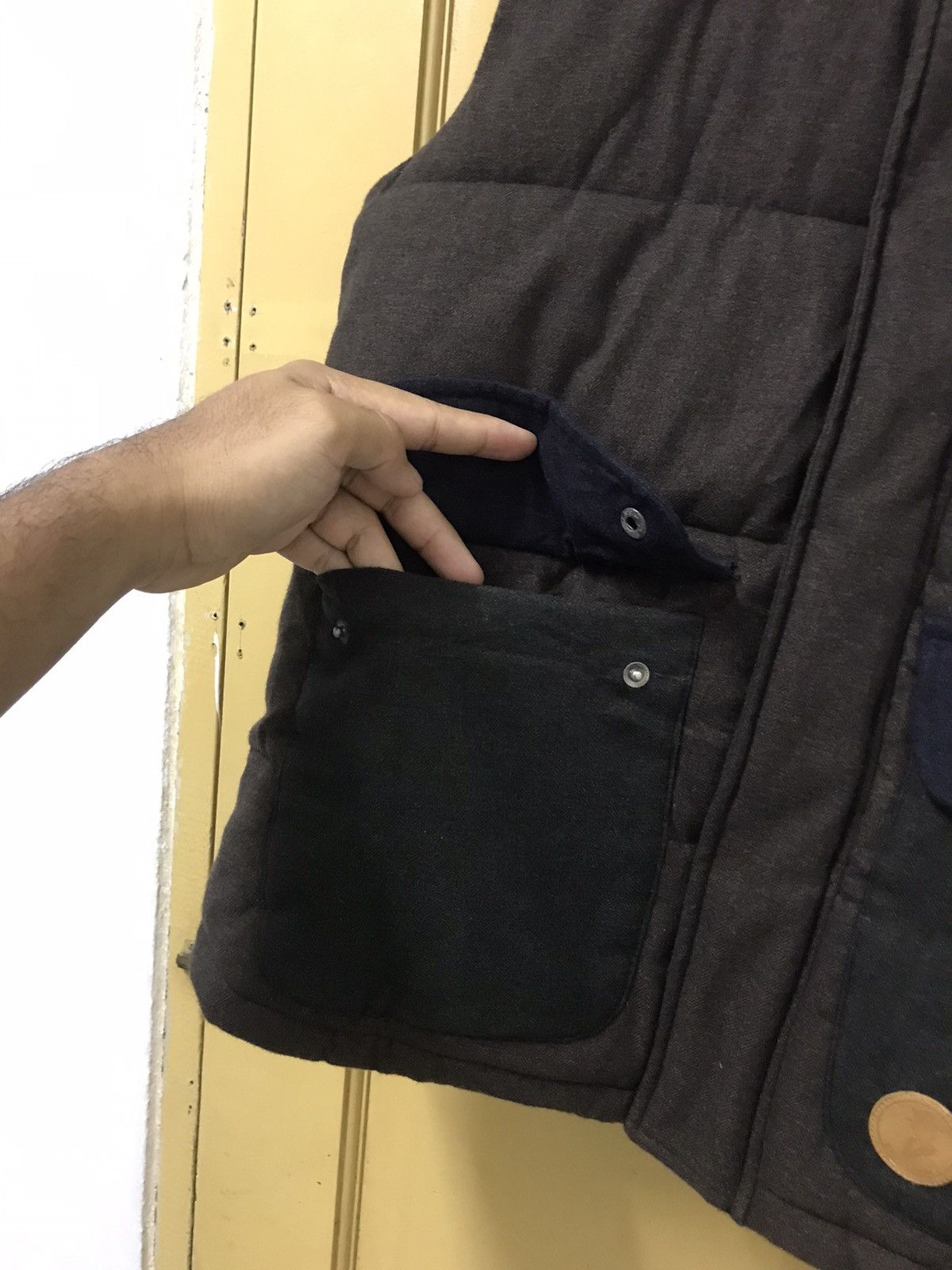 Japanese Brand Vintage Empolham Pocket Puffer Vest Jacket Size US M / EU 48-50 / 2 - 10 Thumbnail