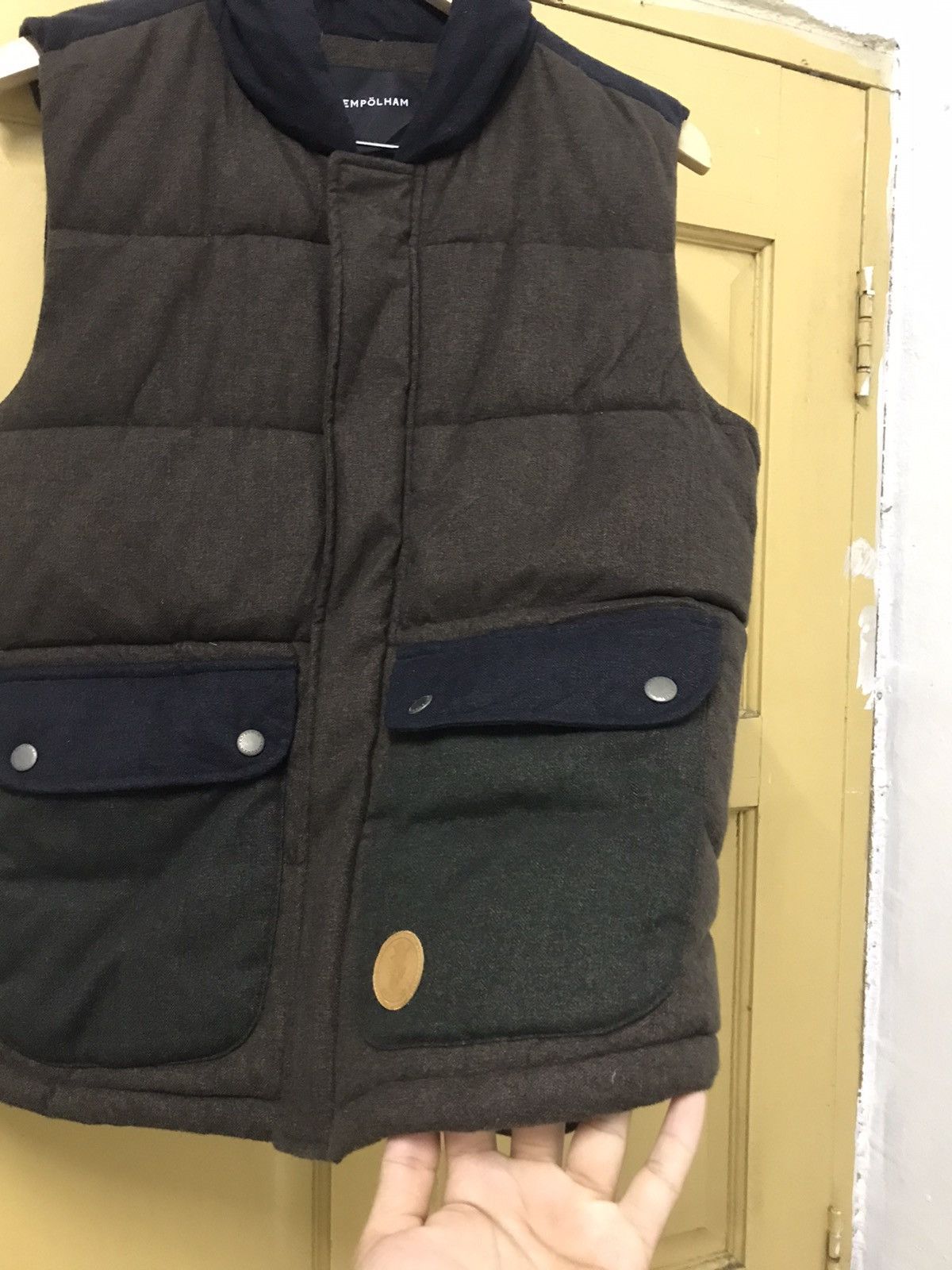 Japanese Brand Vintage Empolham Pocket Puffer Vest Jacket Size US M / EU 48-50 / 2 - 7 Thumbnail