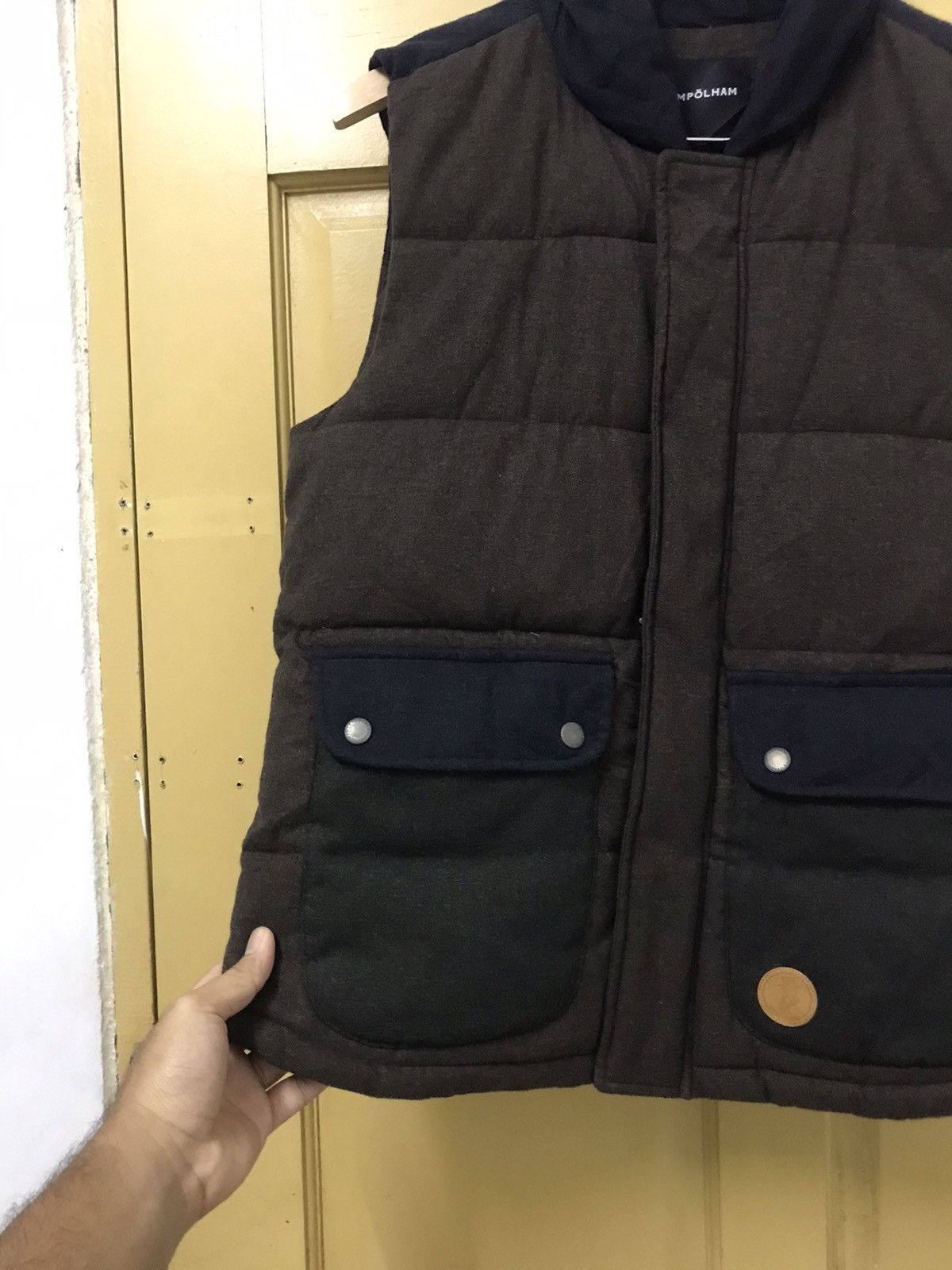 Japanese Brand Vintage Empolham Pocket Puffer Vest Jacket Size US M / EU 48-50 / 2 - 3 Thumbnail