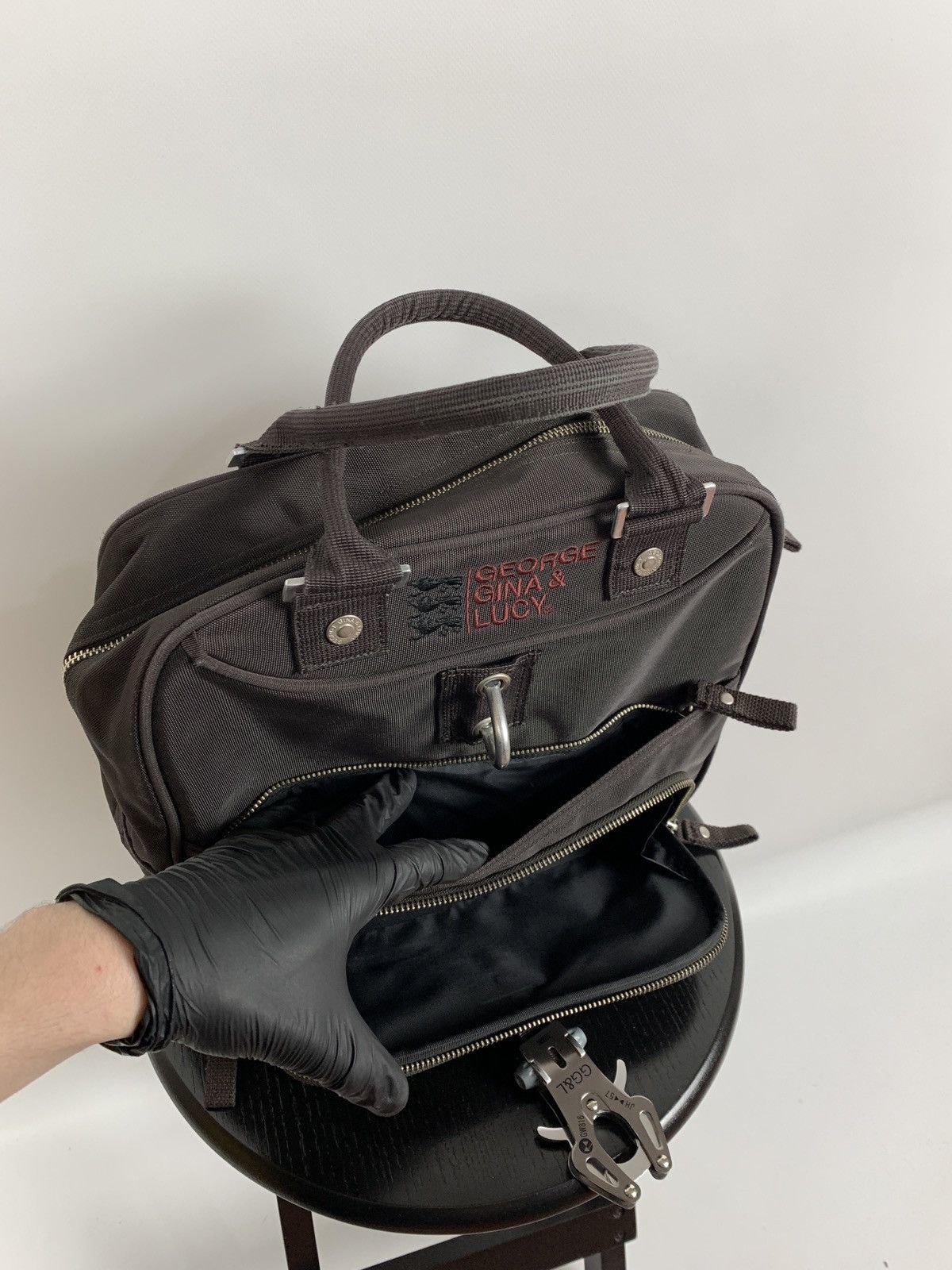Japanese Brand Vintage George Gina&Lucy Boyling Cargo Bag Alyx Style Y2K Size ONE SIZE - 8 Thumbnail