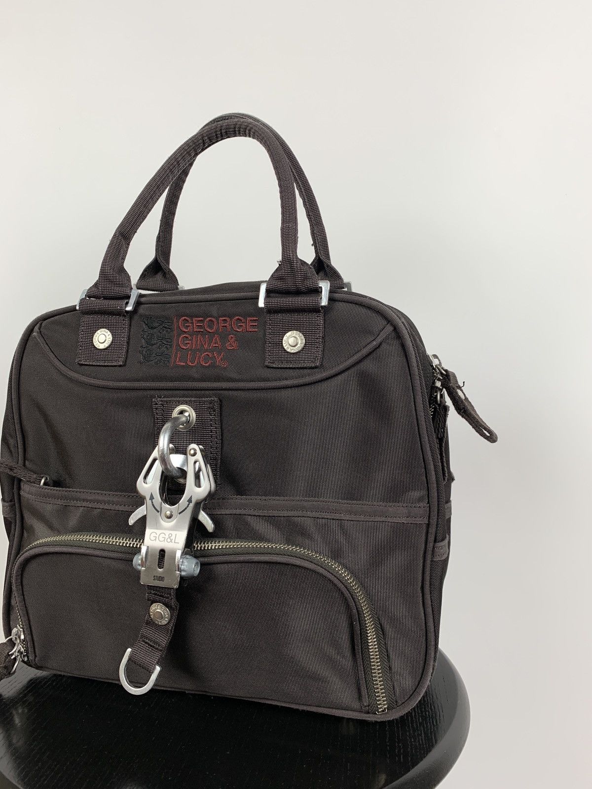 Japanese Brand Vintage George Gina&Lucy Boyling Cargo Bag Alyx Style Y2K Size ONE SIZE - 5 Thumbnail