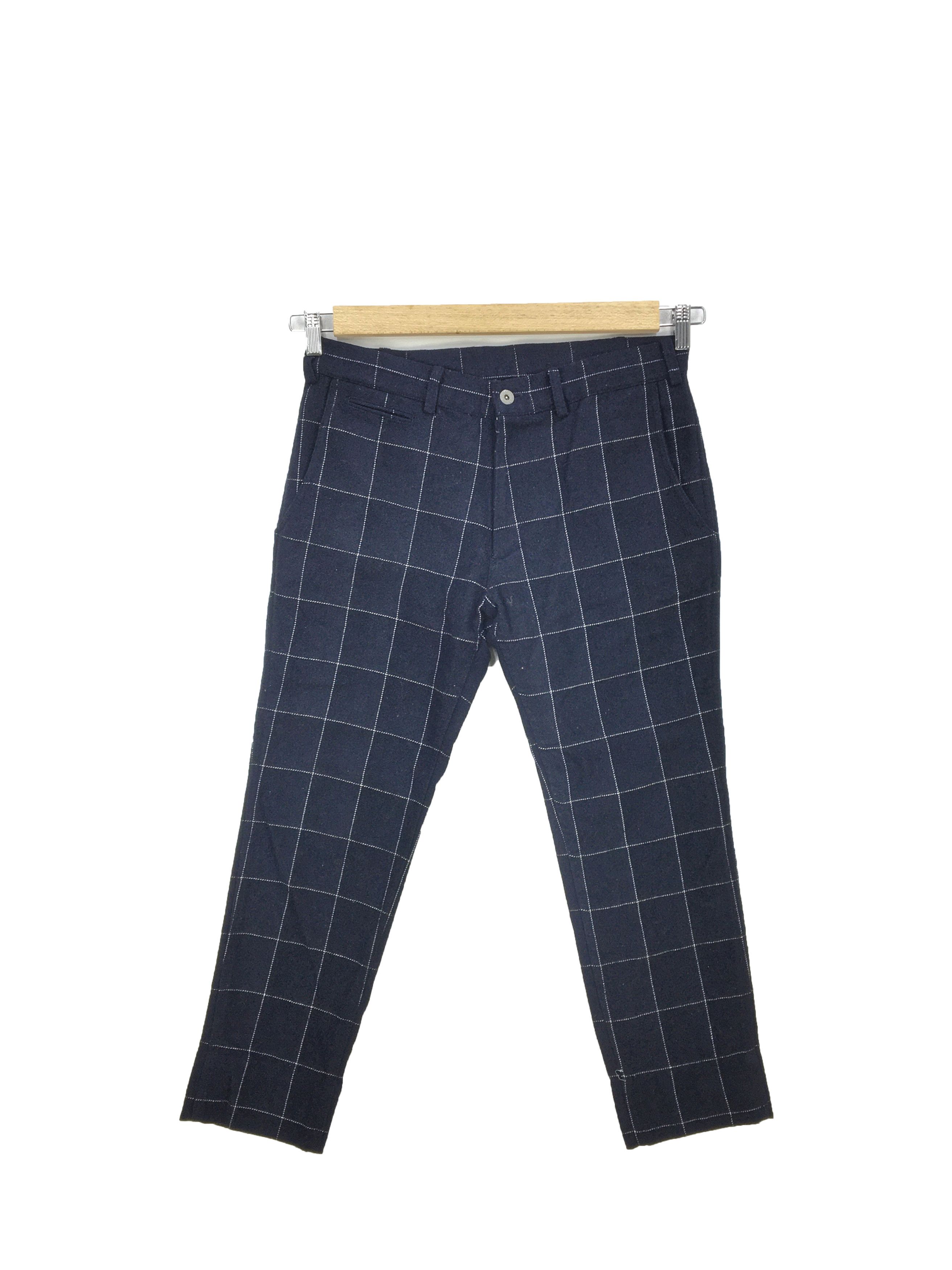 Japanese Brand × Vintage Superthanks Plaid Pants Japanese Tartan Wool Punk Style Size US 30 / EU 46 - 1 Thumbnail