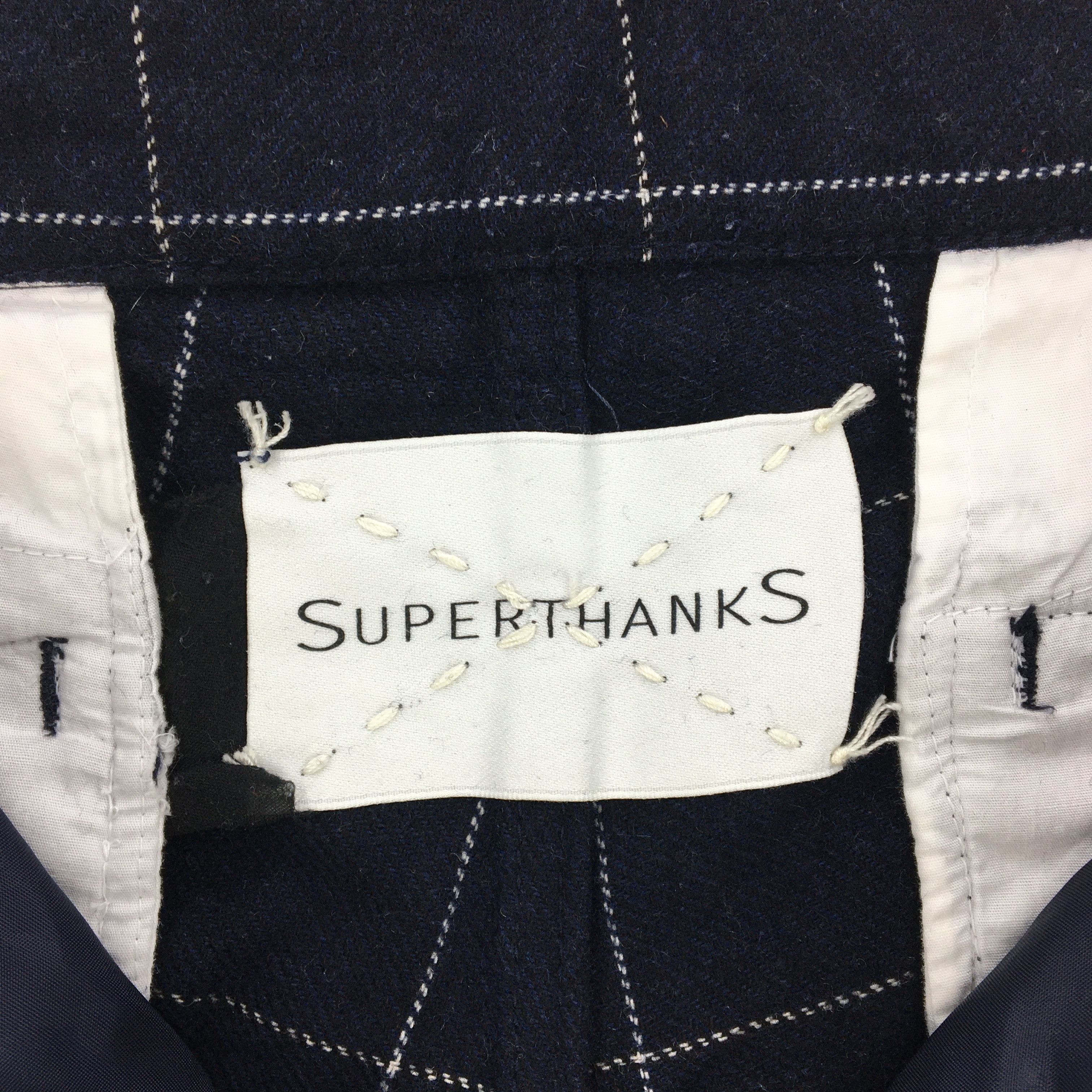 Japanese Brand × Vintage Superthanks Plaid Pants Japanese Tartan Wool Punk Style Size US 30 / EU 46 - 10 Thumbnail