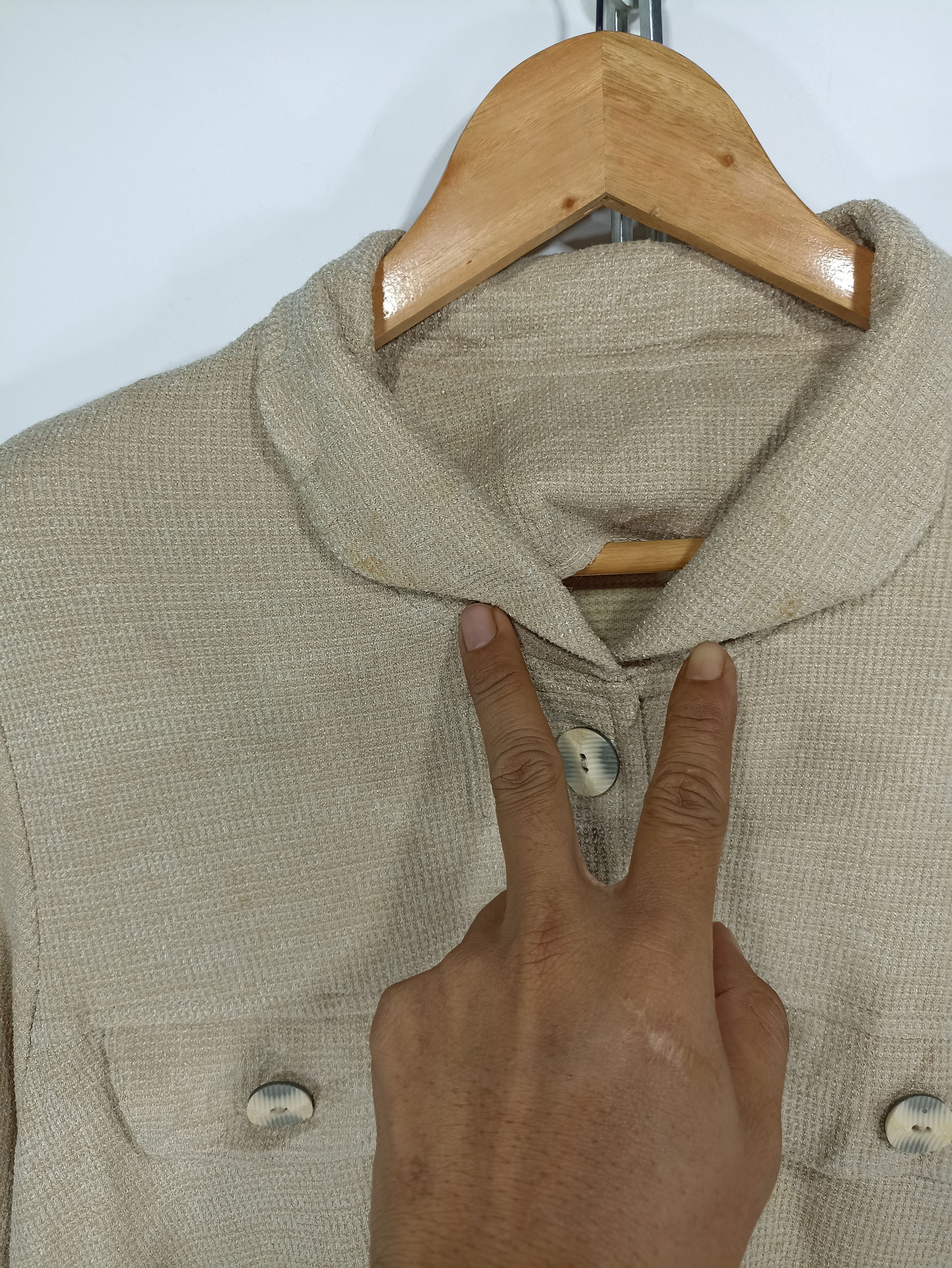 Japanese Brand × Vintage Vintage long sweat button flannel style Size US M / EU 48-50 / 2 - 6 Thumbnail