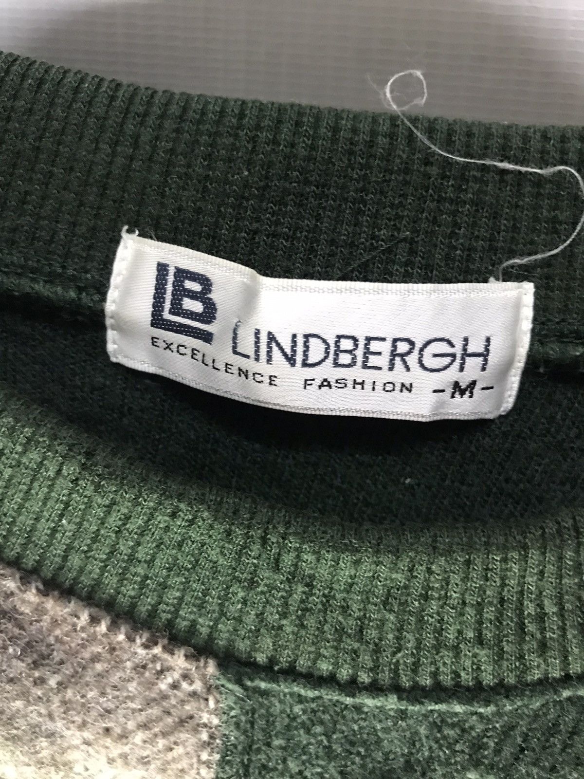 Japanese Brand × Lindbergh × Vintage Vintage Lindbergh patchwork crewneck knit sweatshirt Size US M / EU 48-50 / 2 - 3 Thumbnail