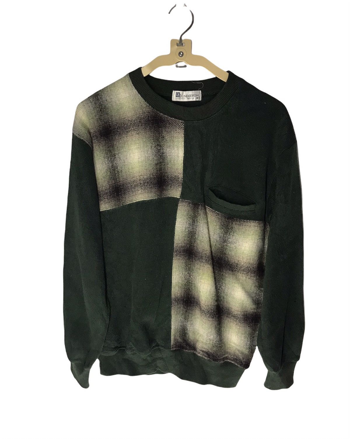 Japanese Brand × Lindbergh × Vintage Vintage Lindbergh patchwork crewneck knit sweatshirt Size US M / EU 48-50 / 2 - 1 Thumbnail