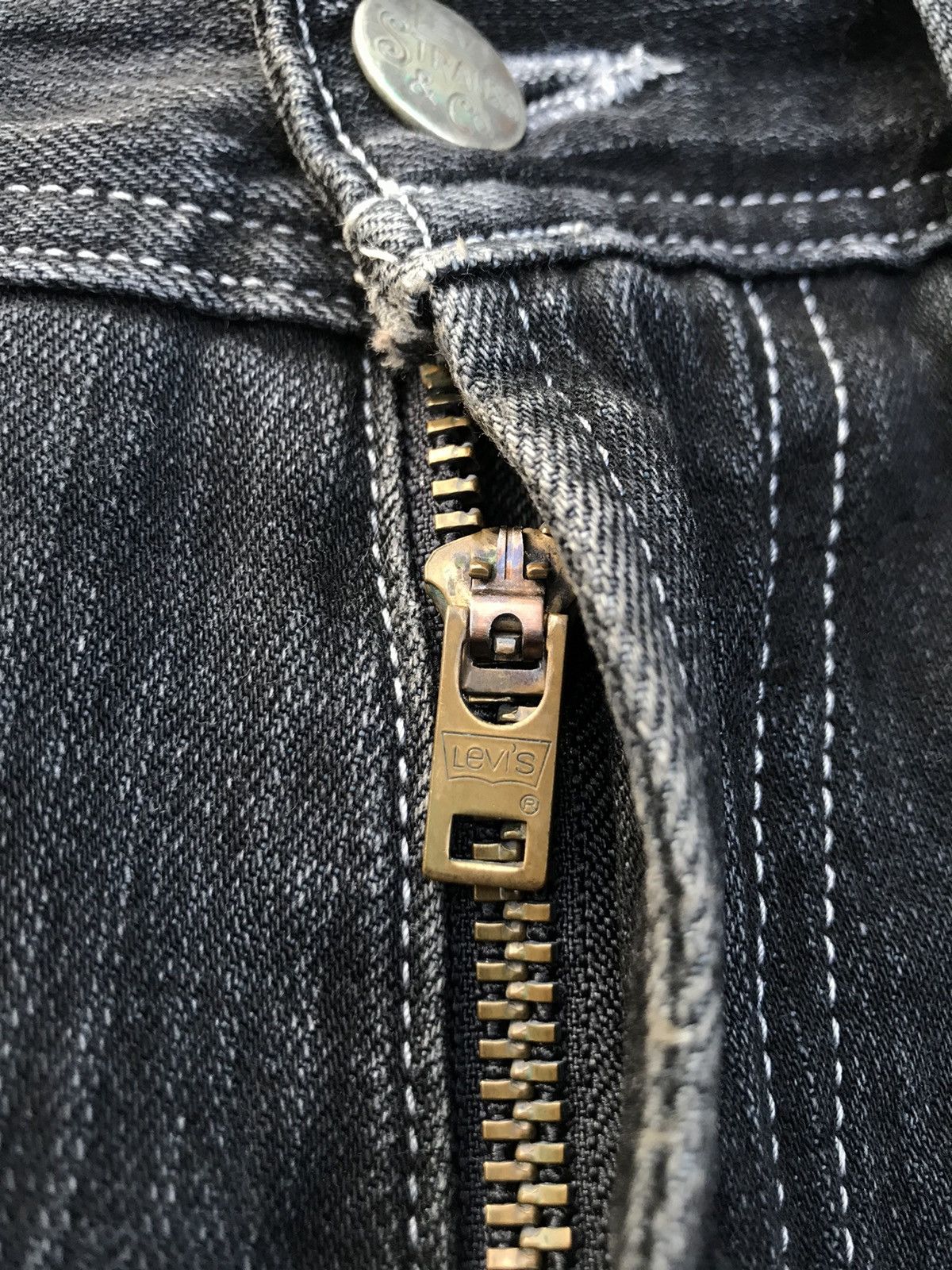 Levi's vintage levis strauss lot 702 carpenter super black denim Size US 30 / EU 46 - 7 Thumbnail