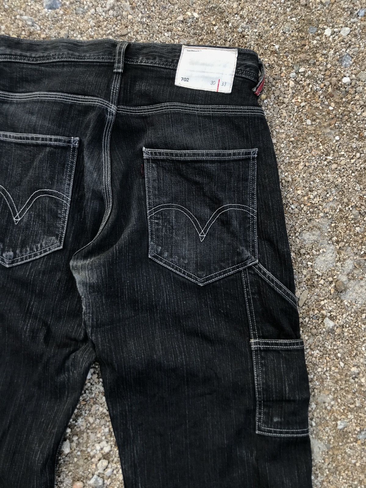 Levi's vintage levis strauss lot 702 carpenter super black denim Size US 30 / EU 46 - 9 Thumbnail