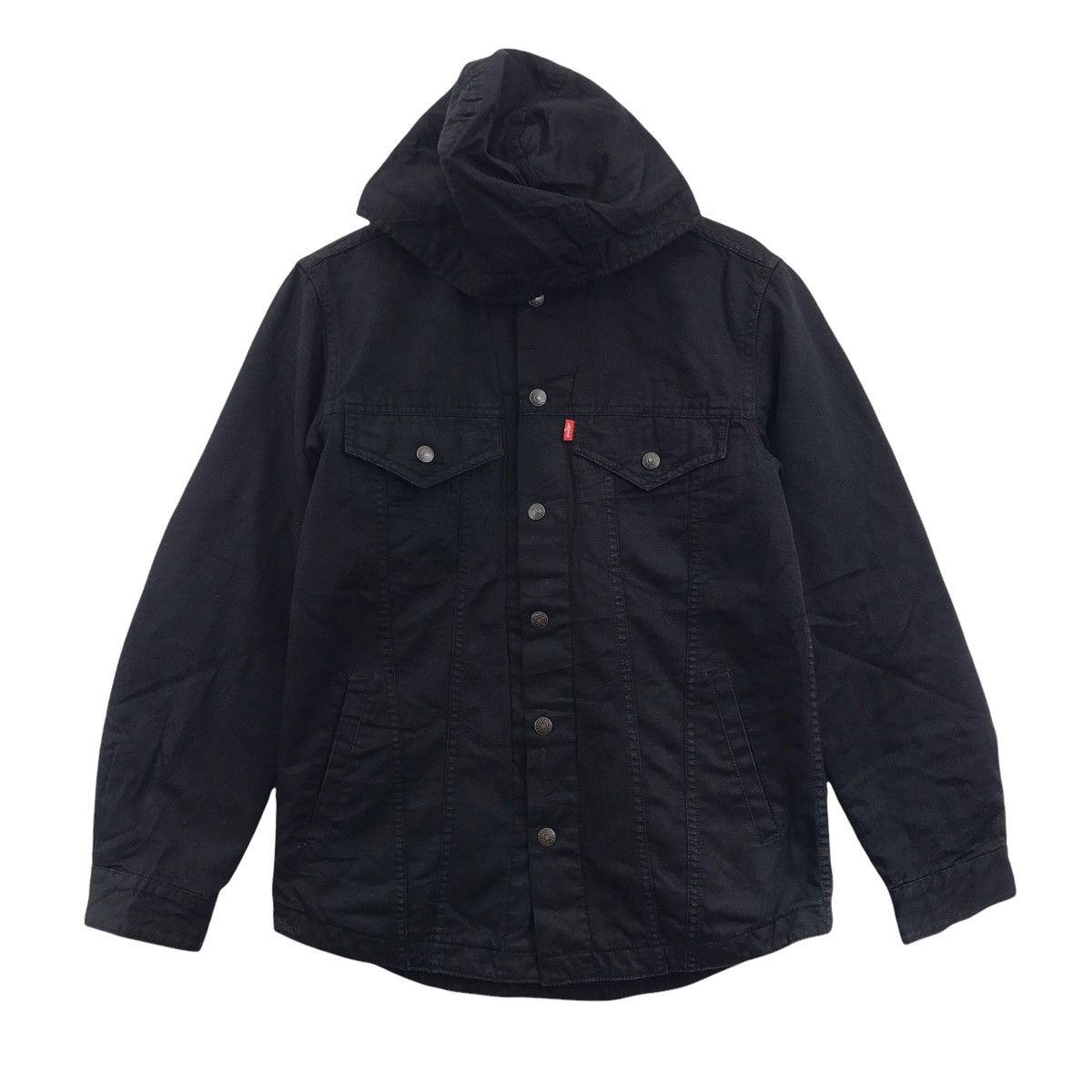 LEVIS STRAUSS Denim Cargo Jeans Black Hoodie Jacket