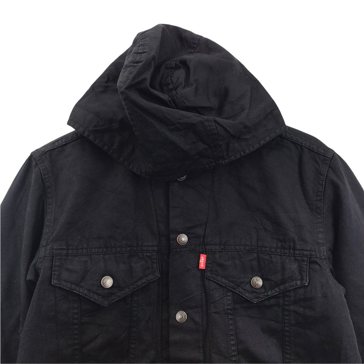 Levi's LEVIS STRAUSS Denim Cargo Jeans Black Hoodie Jacket Size US M / EU 48-50 / 2 - 2 Thumbnail