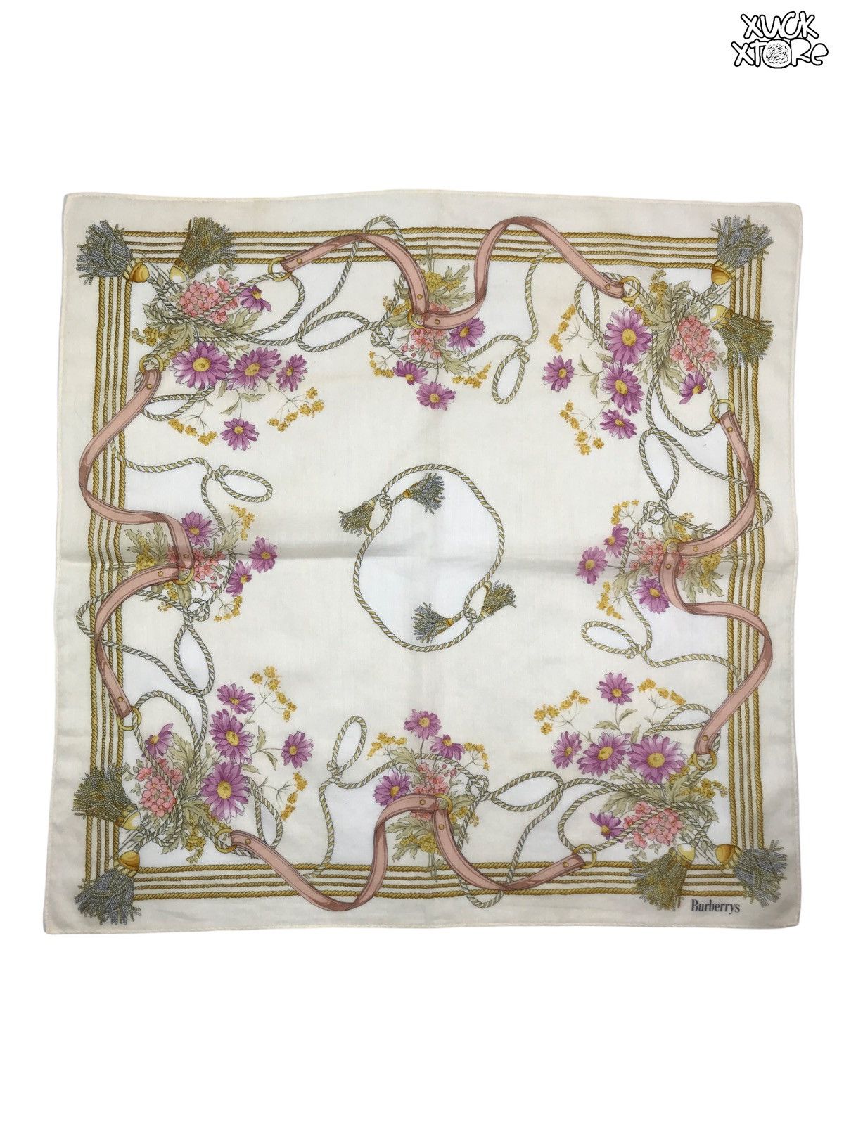 Burberry Vintage Burberry Handkerchief / Bandana / Neckerchief Size ONE SIZE - 1 Thumbnail
