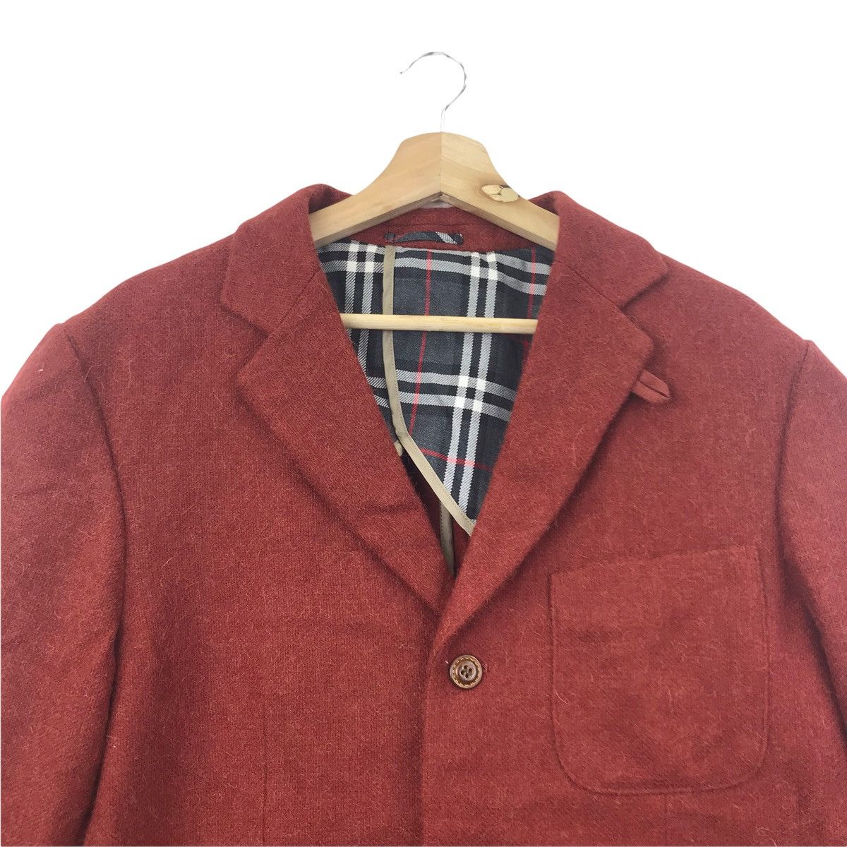 Vintage G-STAGE COMMING MAN TartanNova CheckWool Coat Jacket Blazer Size US L / EU 52-54 / 3 - 2 Thumbnail
