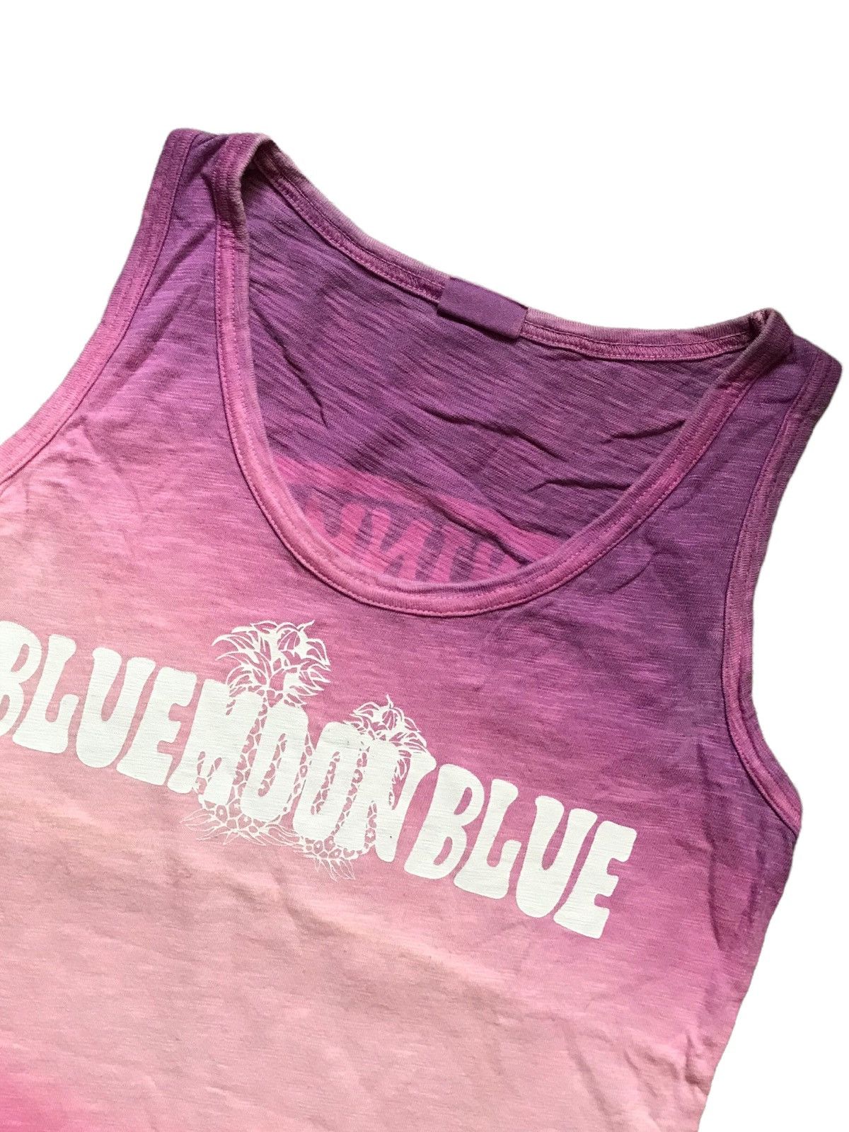 Japanese Brand BLUE MOON BLUE SINGLET SLEEVELESS Size US S / EU 44-46 / 1 - 2 Thumbnail