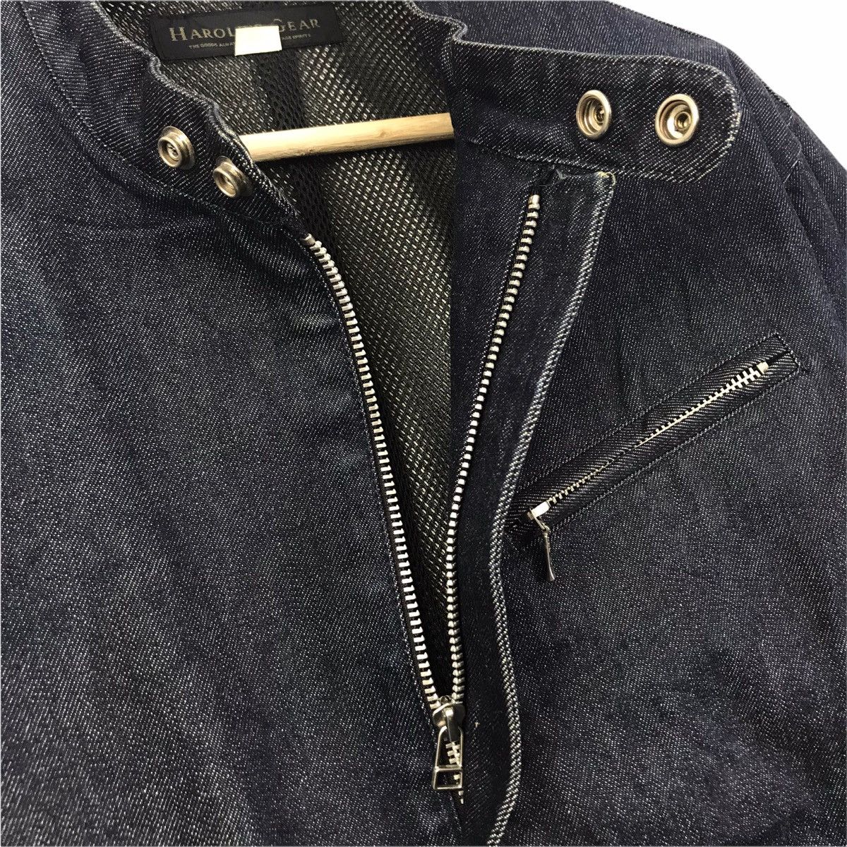 Vintage HAROLD’S GEAR Denime Blue Jeans Motorcycle Jacket Size US L / EU 52-54 / 3 - 5 Thumbnail