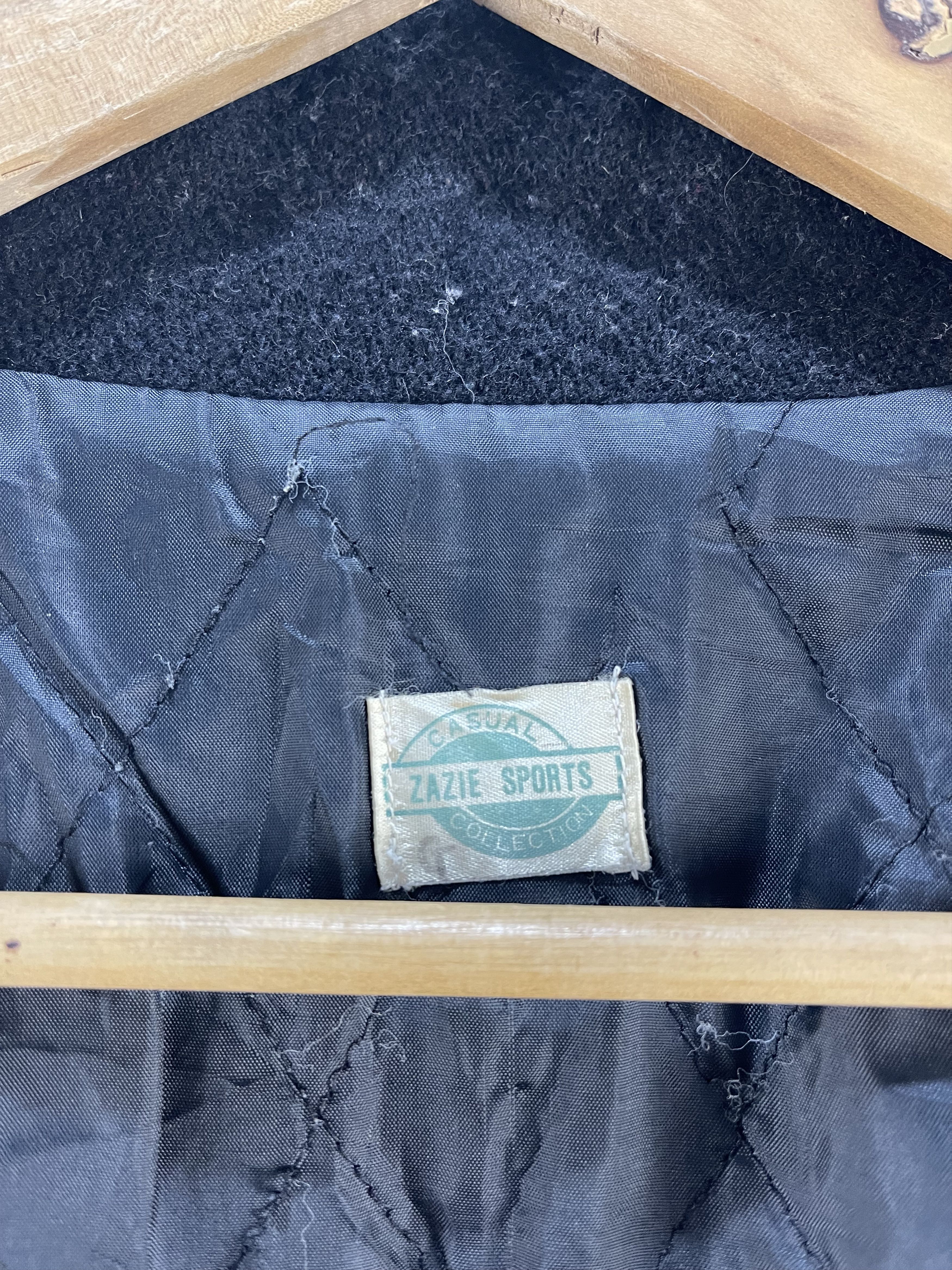 Japanese Brand VINTAGE ZAZIE D.V.S ASSOCIATION VARSITY JACKET Size US L / EU 52-54 / 3 - 11 Thumbnail