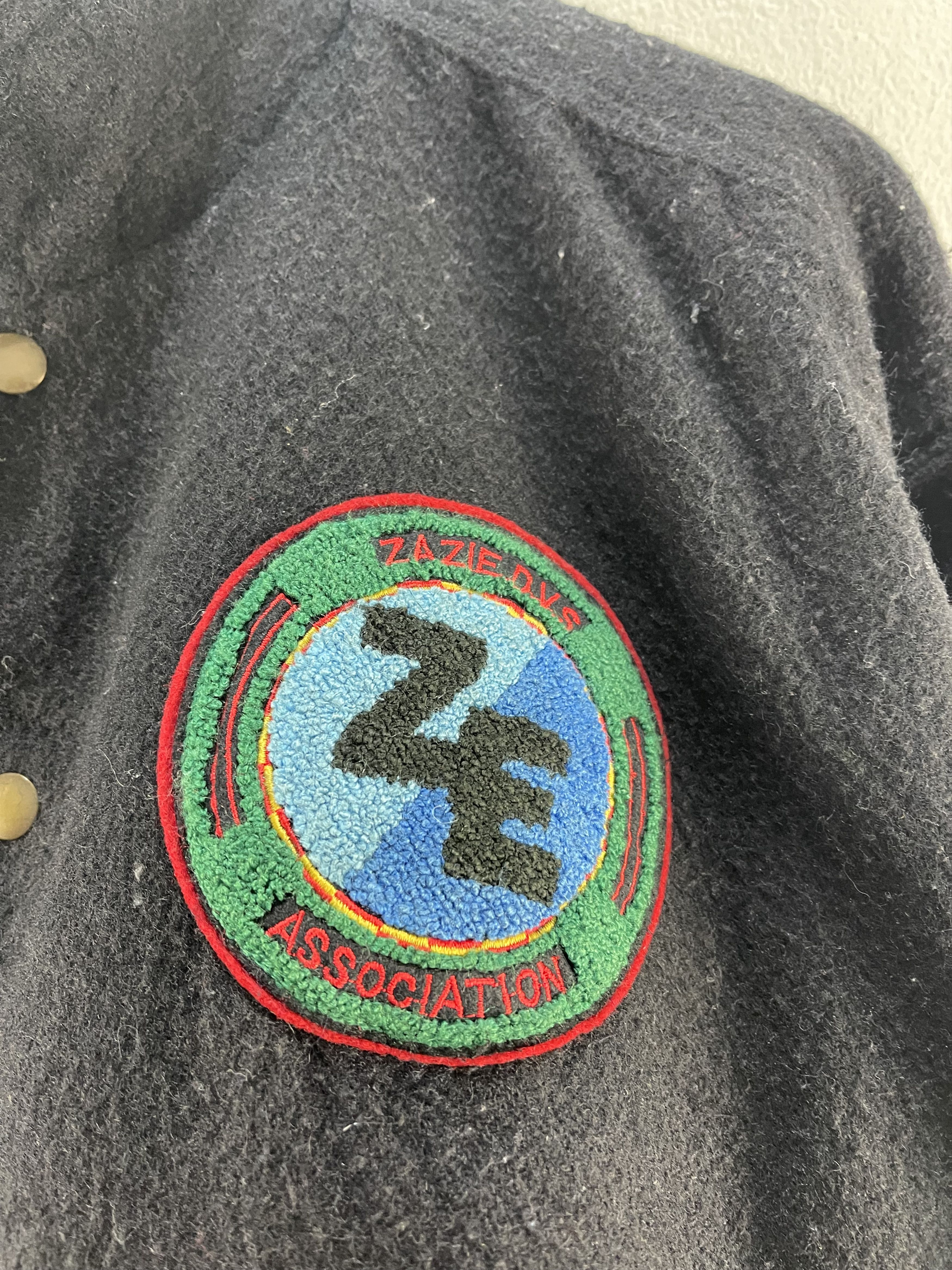 Japanese Brand VINTAGE ZAZIE D.V.S ASSOCIATION VARSITY JACKET Size US L / EU 52-54 / 3 - 9 Thumbnail