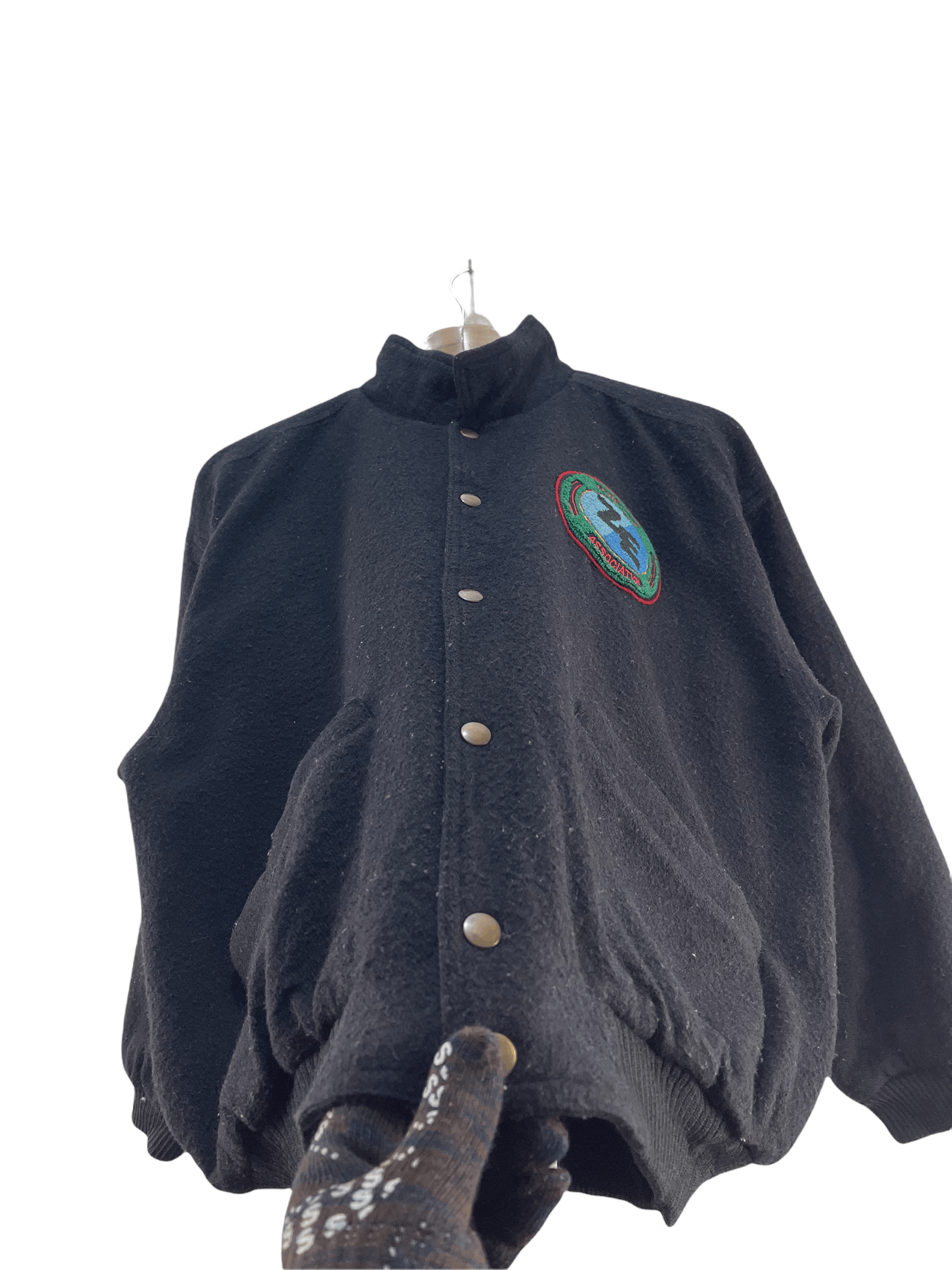 Japanese Brand VINTAGE ZAZIE D.V.S ASSOCIATION VARSITY JACKET Size US L / EU 52-54 / 3 - 8 Thumbnail